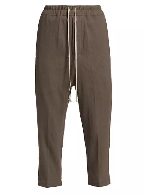 Shop Rick Owens Astaires Drawstring Crop Pants | Saks Fifth Avenue