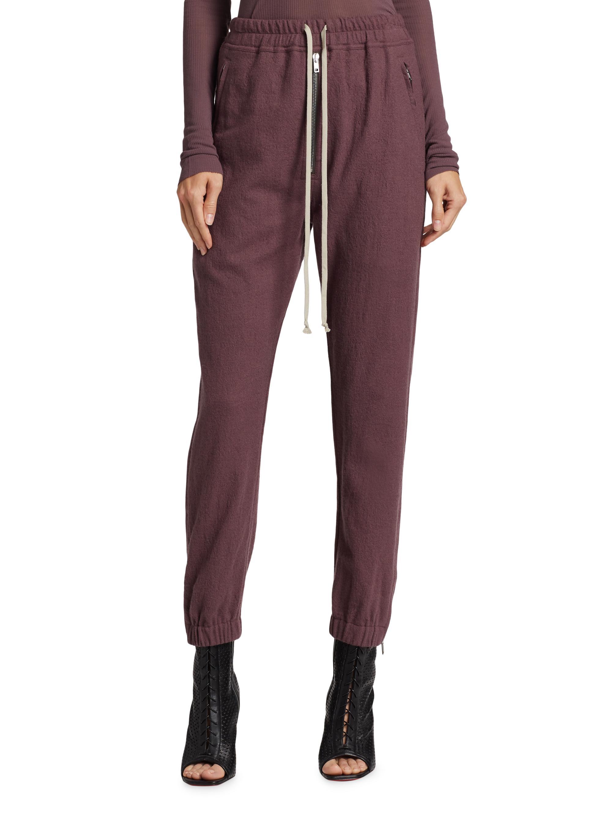 Rick Owens Drawstring Wool Track Pants | Saks Fifth Avenue