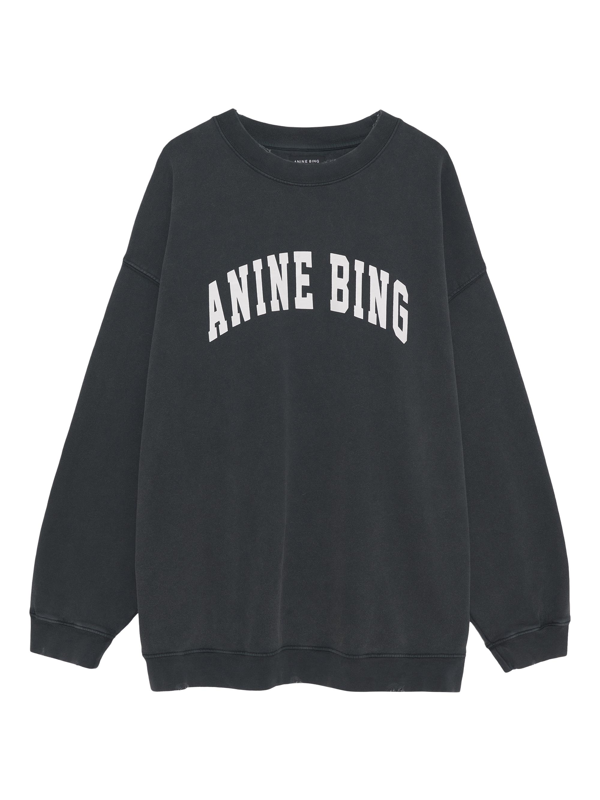 Anine Bing Tyler Oversized Logo Sweatshirt | Saks Fifth Avenue