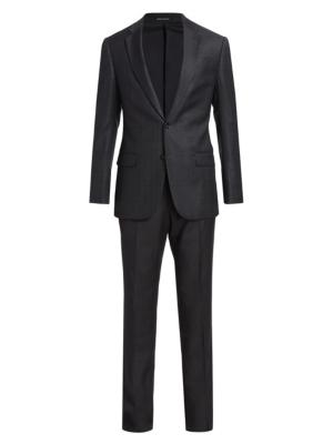 Emporio Armani single-breasted suit - Black