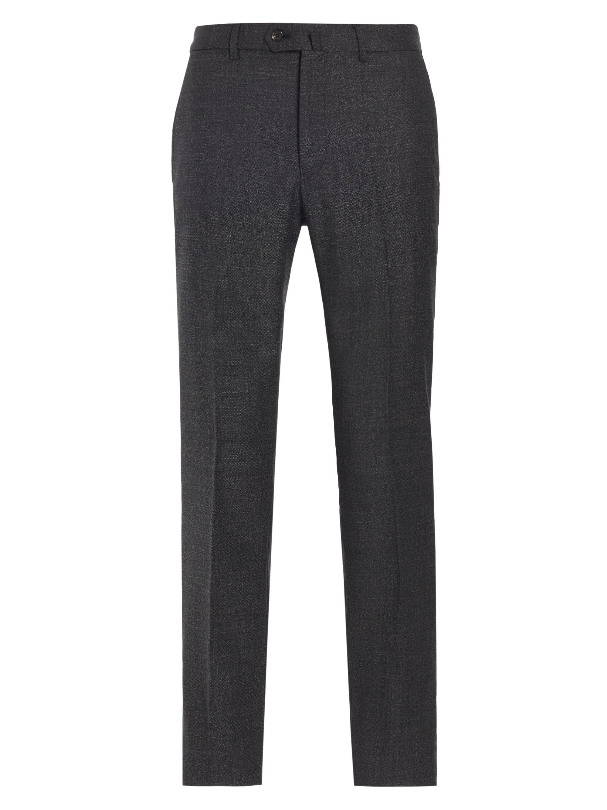 Emporio Armani Men's Wool Slim Trousers - Grey