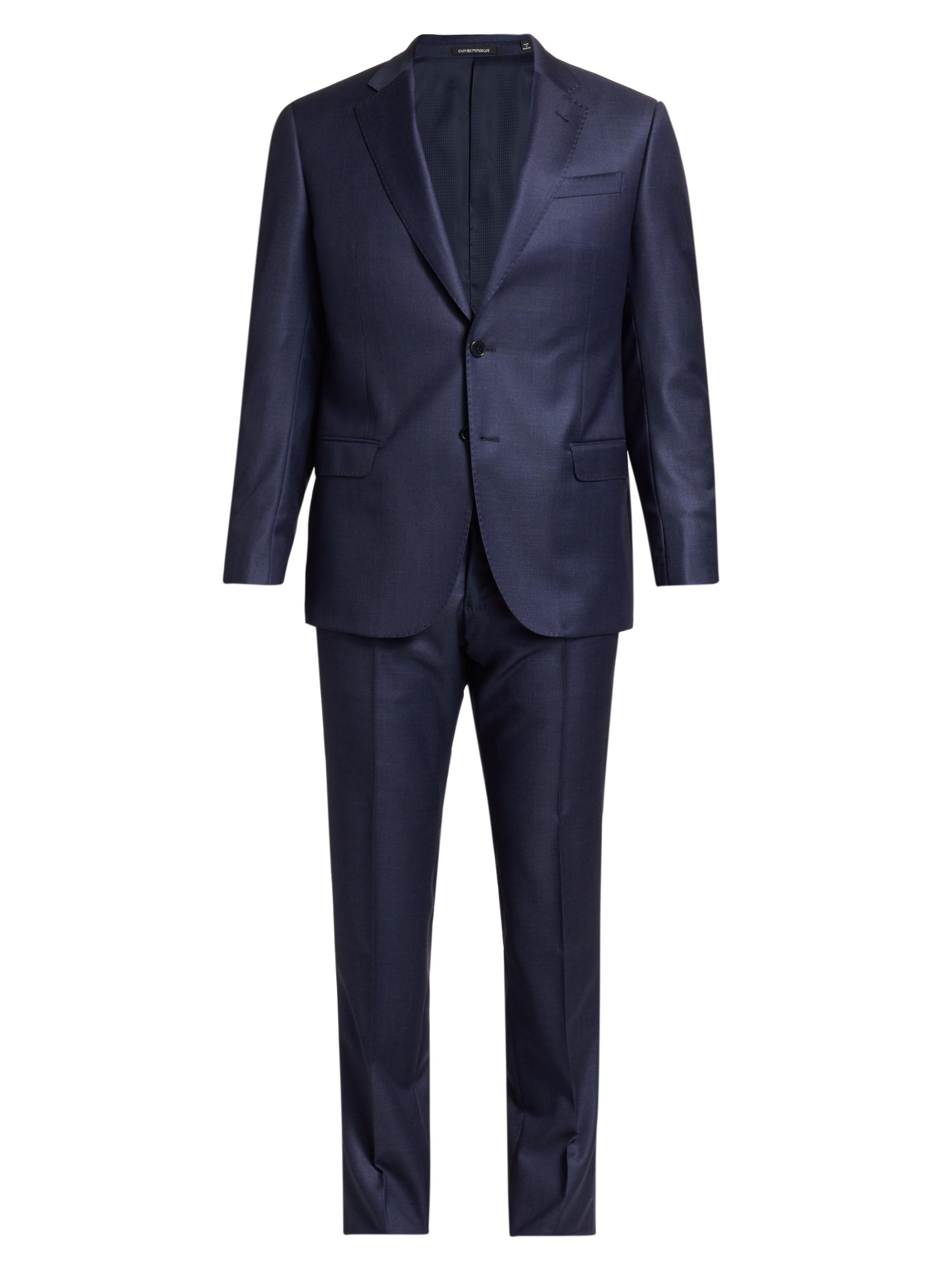 Emporio Armani Wool Single-Breasted Suit | Saks Fifth Avenue