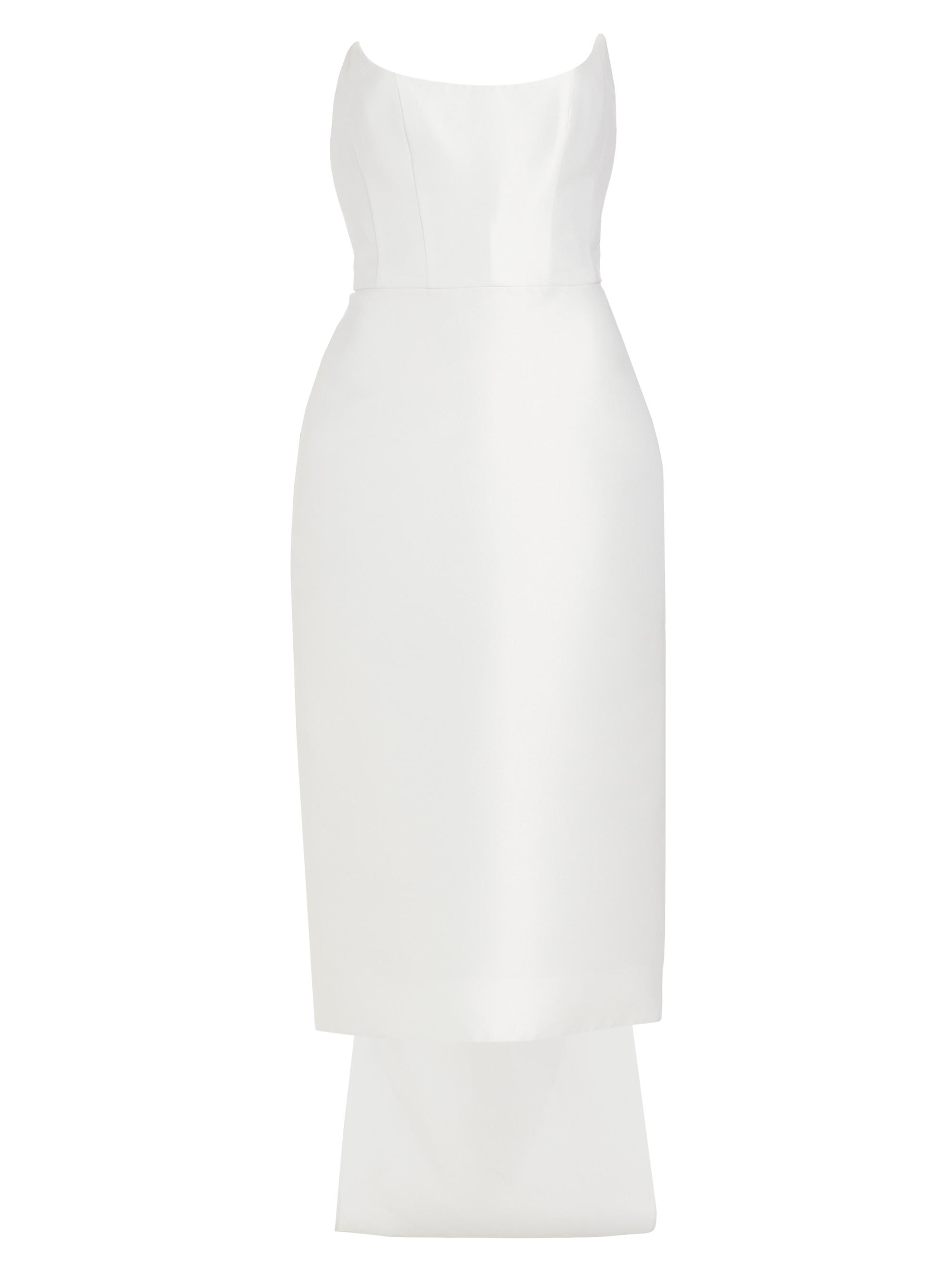 Amsale Women's Bow-Back Mikado Satin Bridal Dress -