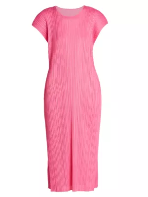 Shop Pleats Please Issey Miyake July Midi-Dress | Saks Fifth Avenue