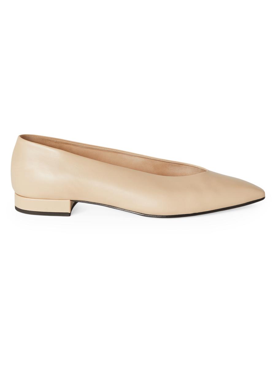Loro Piana Rebecca Leather Ballet Flats | Saks Fifth Avenue