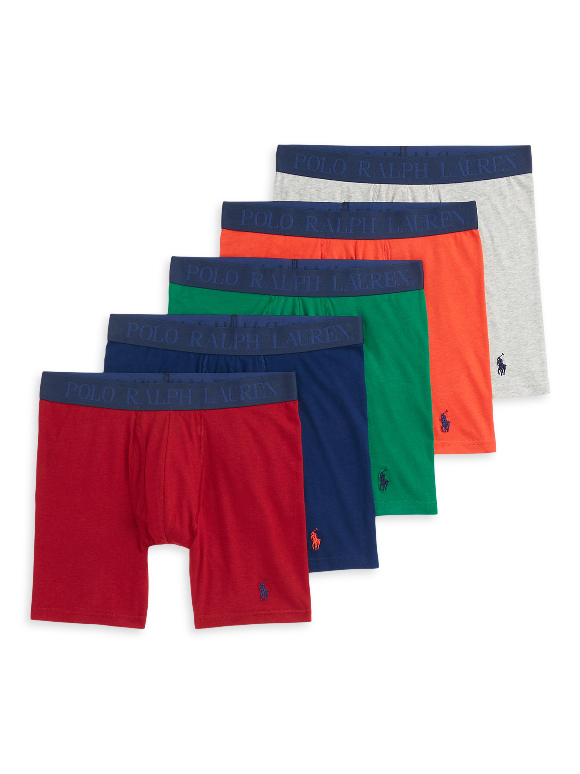 Polo Ralph Lauren 5-Pack Logo Cotton-Blend Boxer Brief Set | Saks