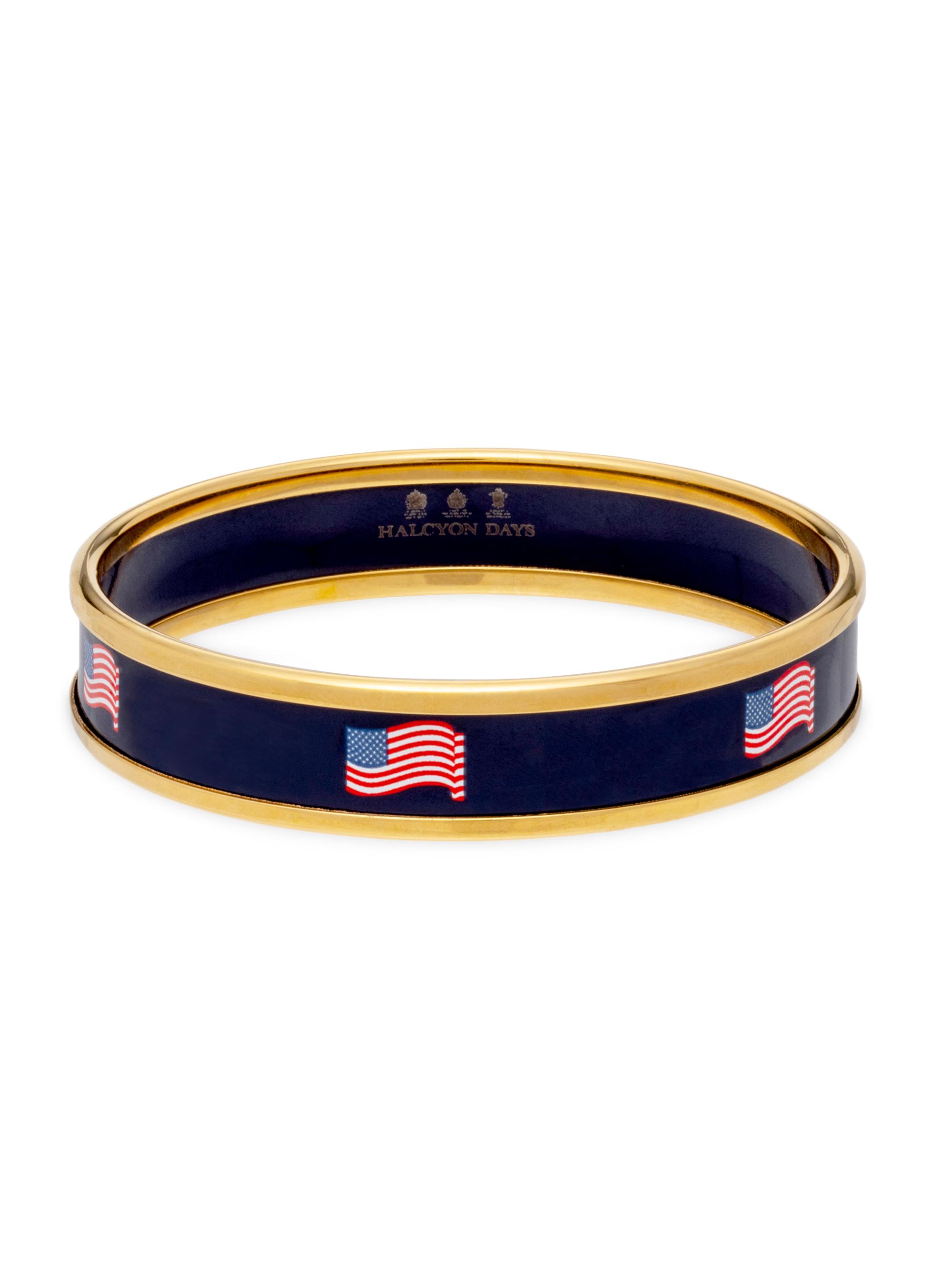 Halcyon Days Women's Stars & Stripes Bangle - Navy