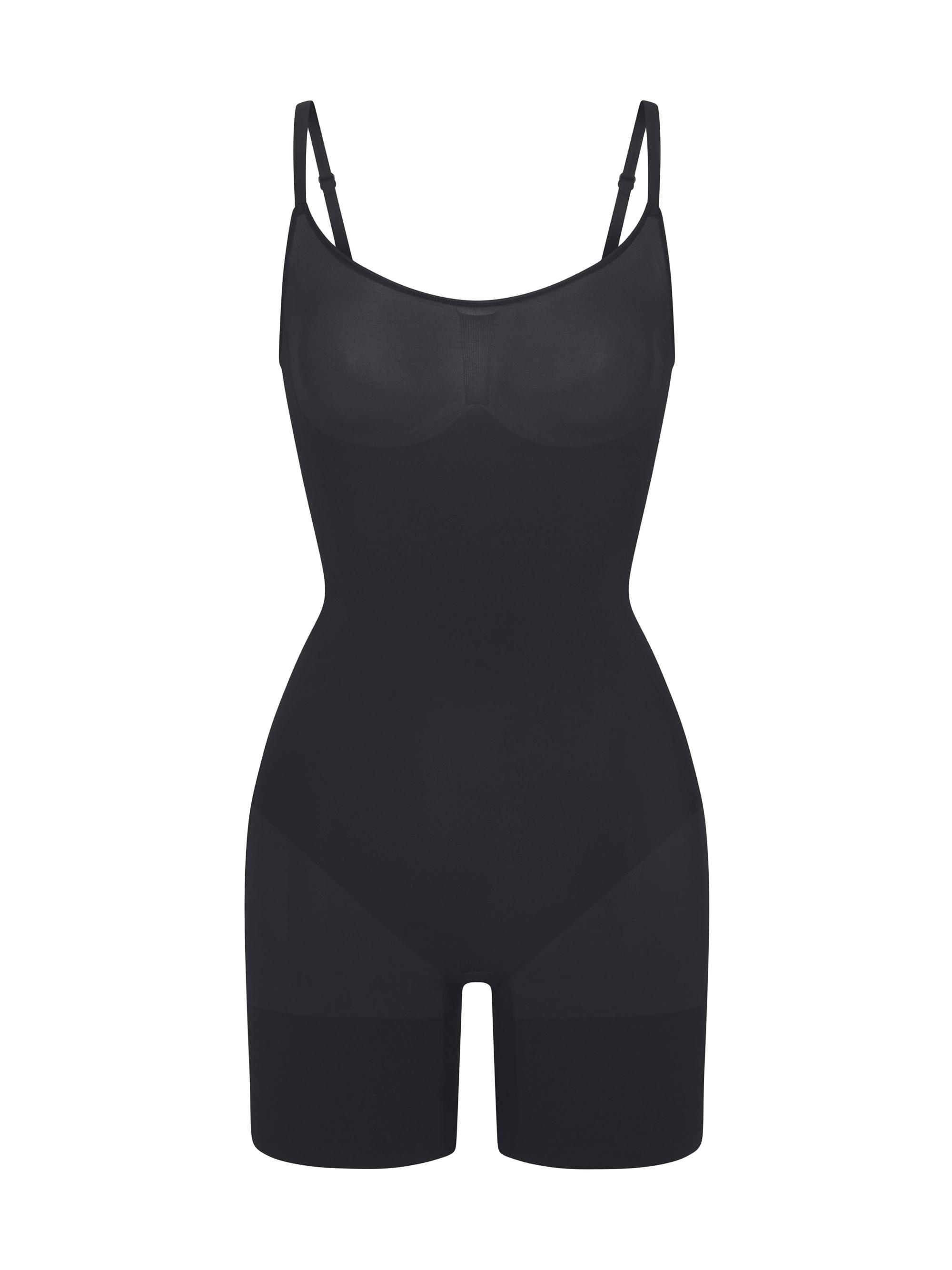 SKIMS Women's Everyday Sculpt Mid-Thigh Bodysuit - Clay