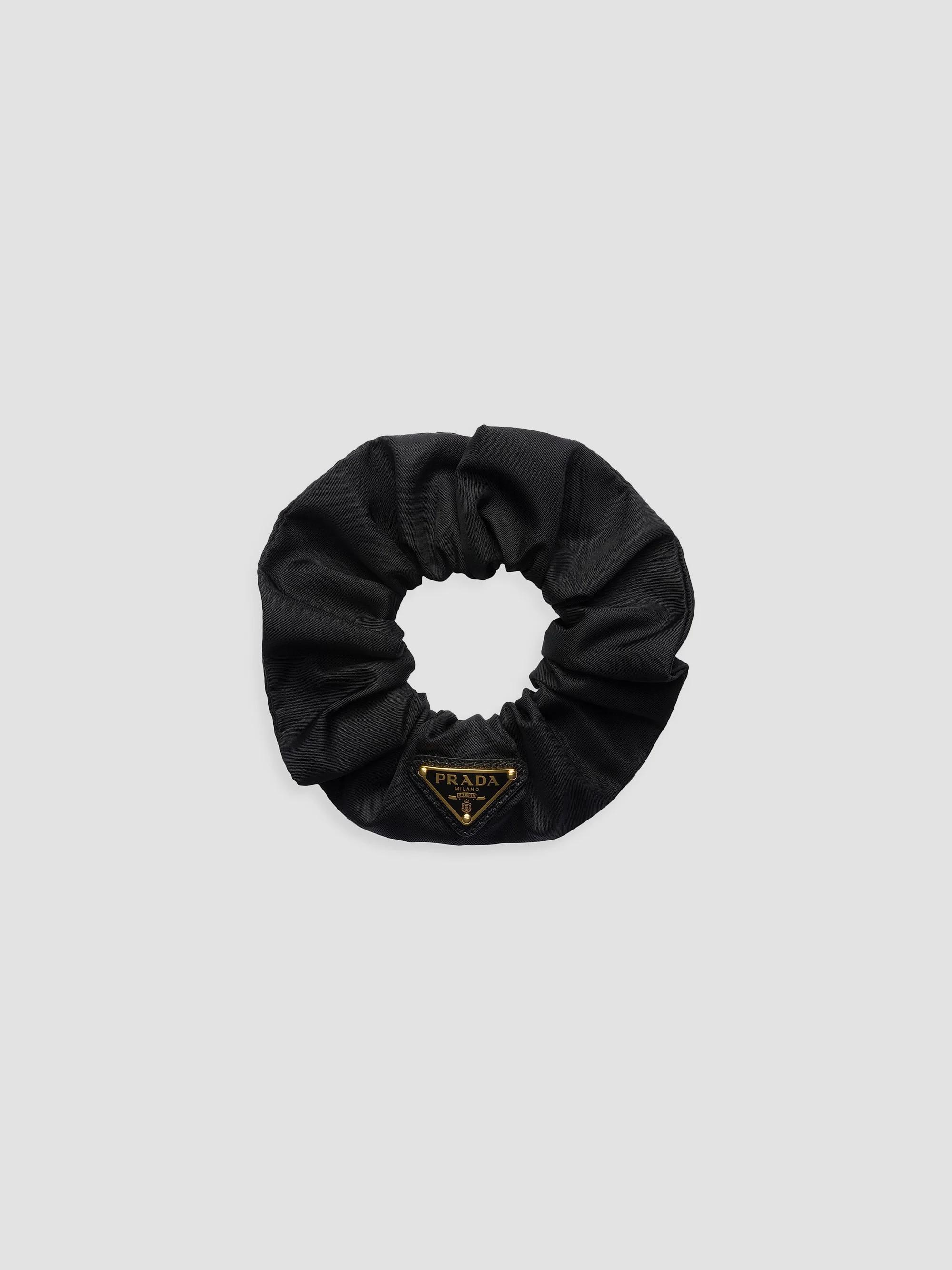 Prada Women's Re-Nylon Scrunchie - Black Gold