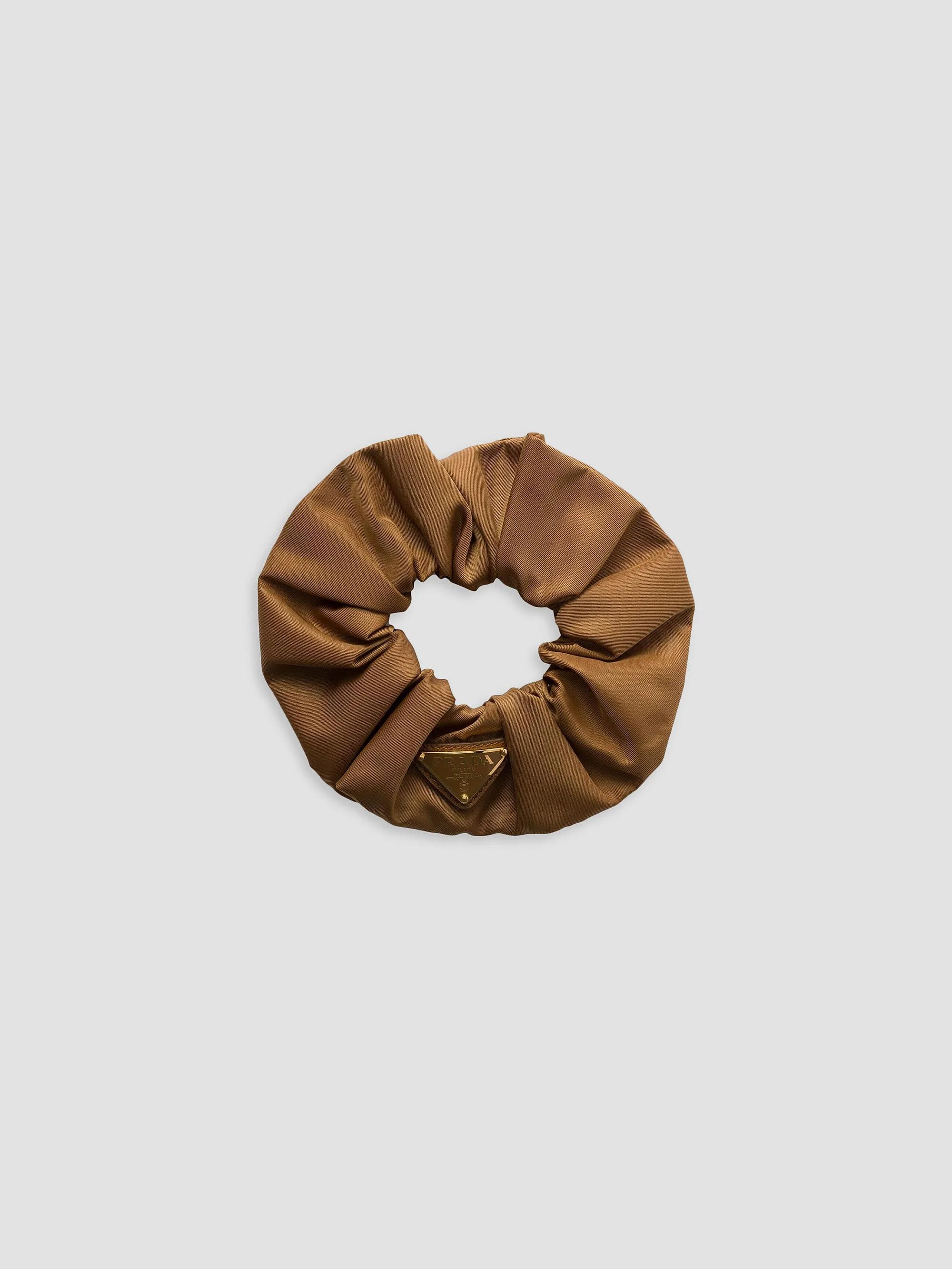 Prada Women's Re-Nylon Scrunchie - Brown