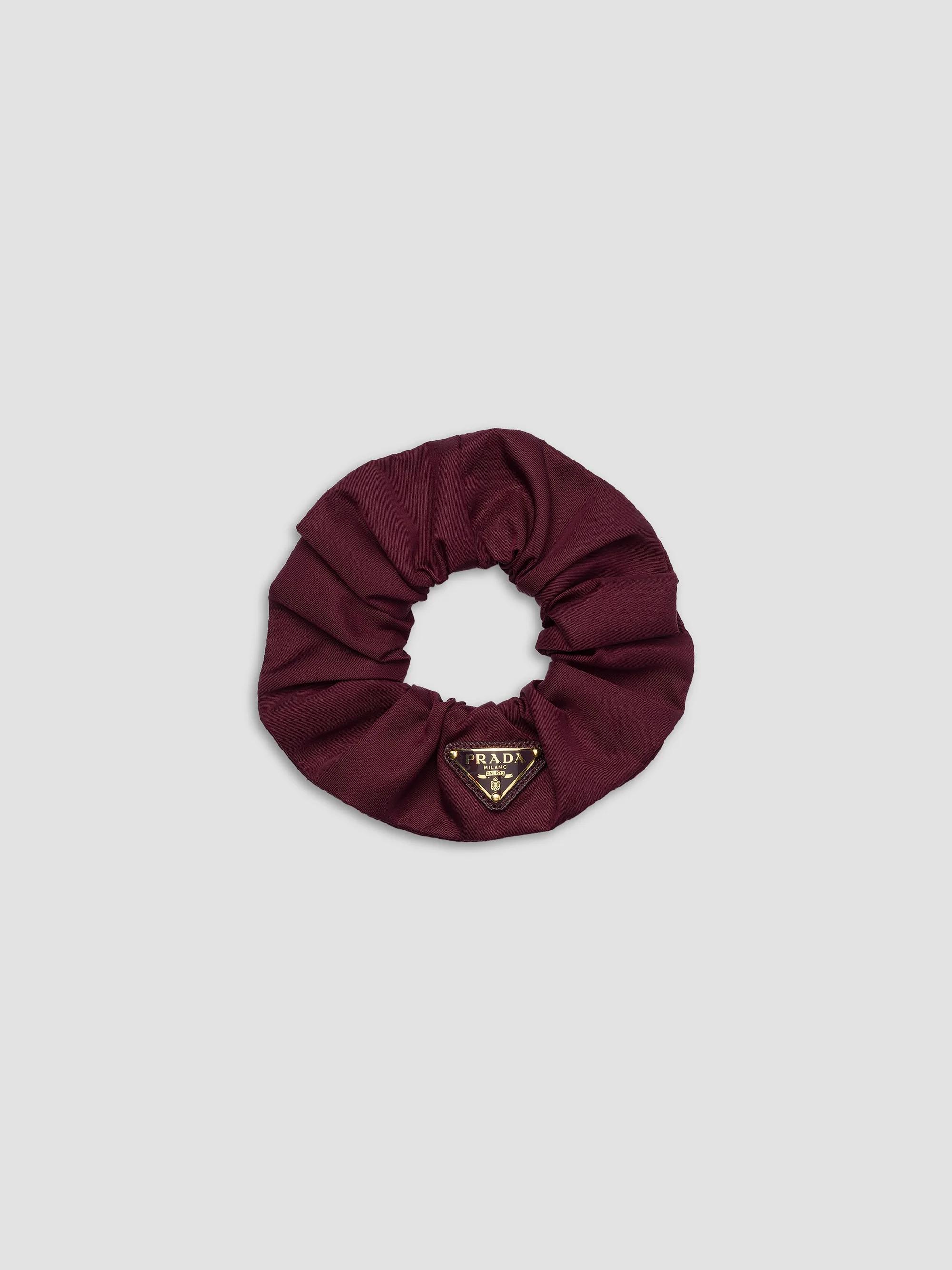 Prada Women's Re-Nylon Scrunchie - Dark Red