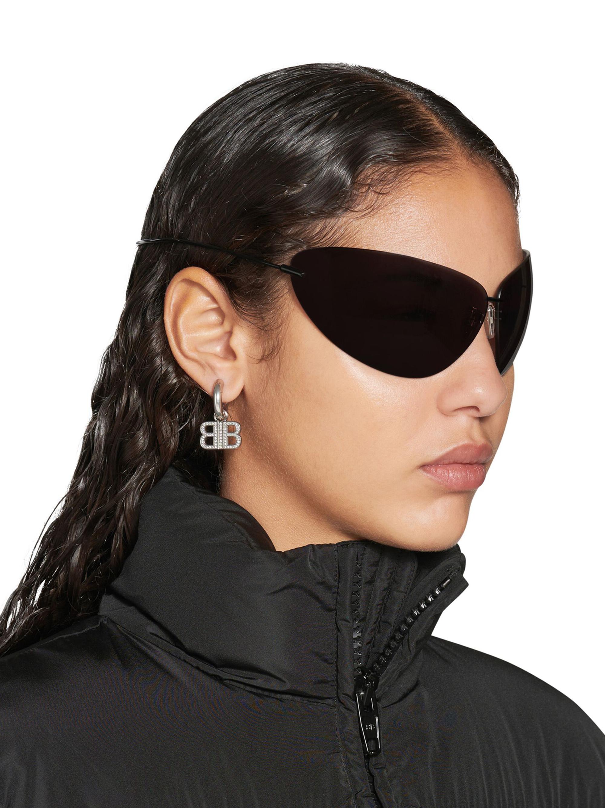 Balenciaga BB 2.0 Hoop Earrings | Saks Fifth Avenue