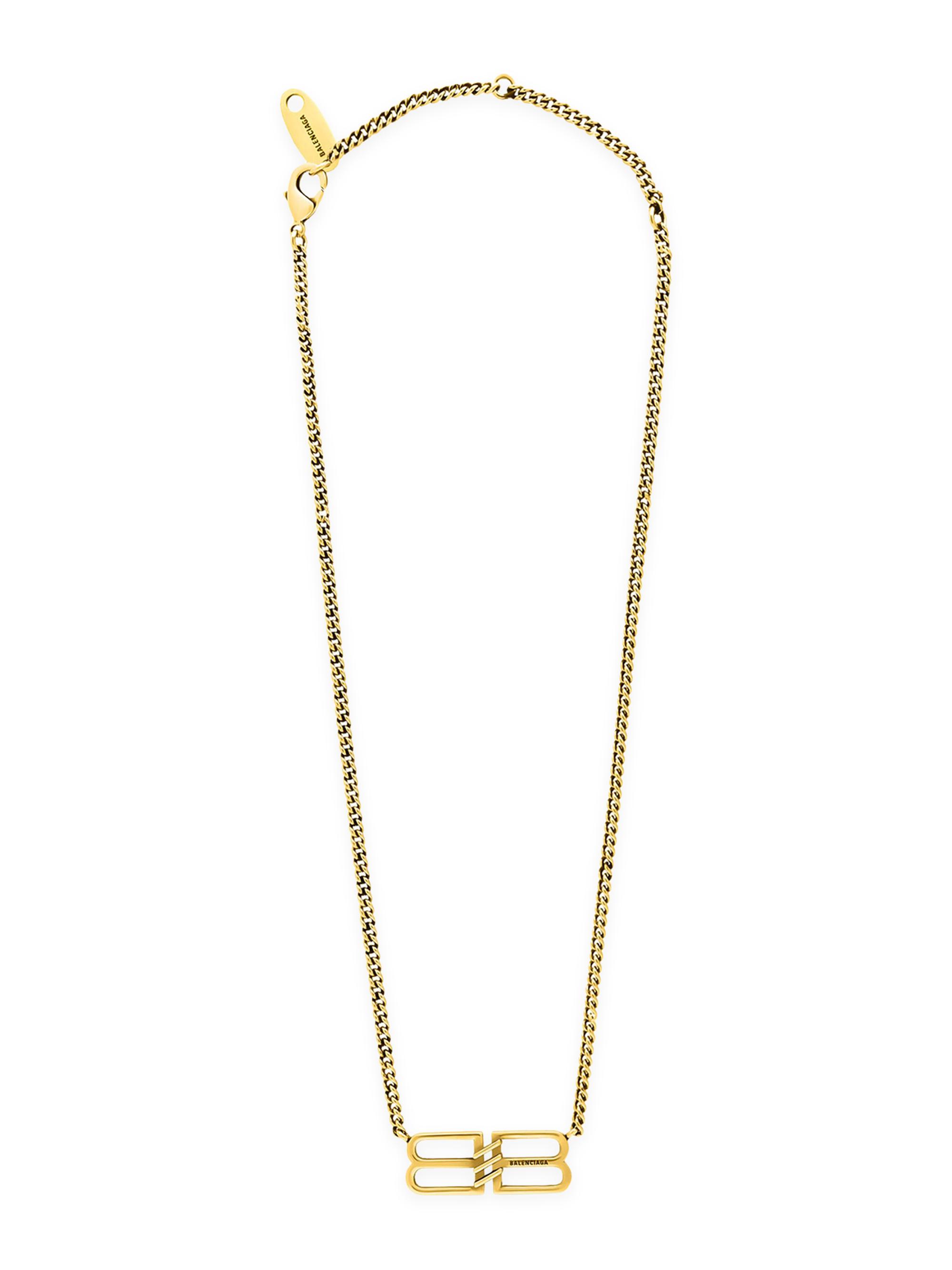 Balenciaga Women's BB Icon Necklace - Gold