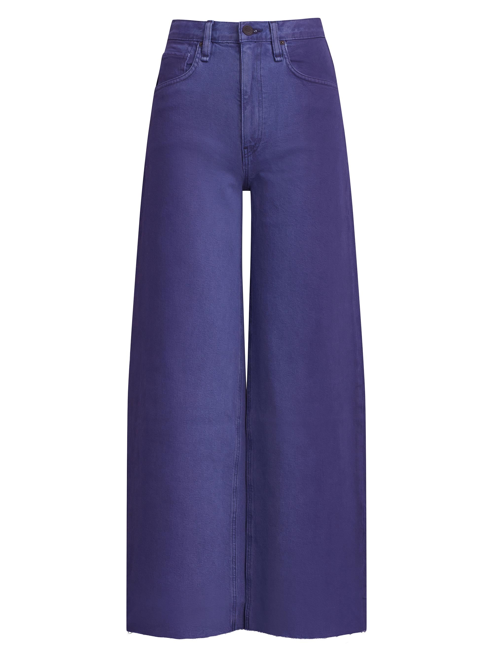 Hudson Jeans Women's James High-Rise Wide-Leg Jeans - Deep Wisteria Ombre