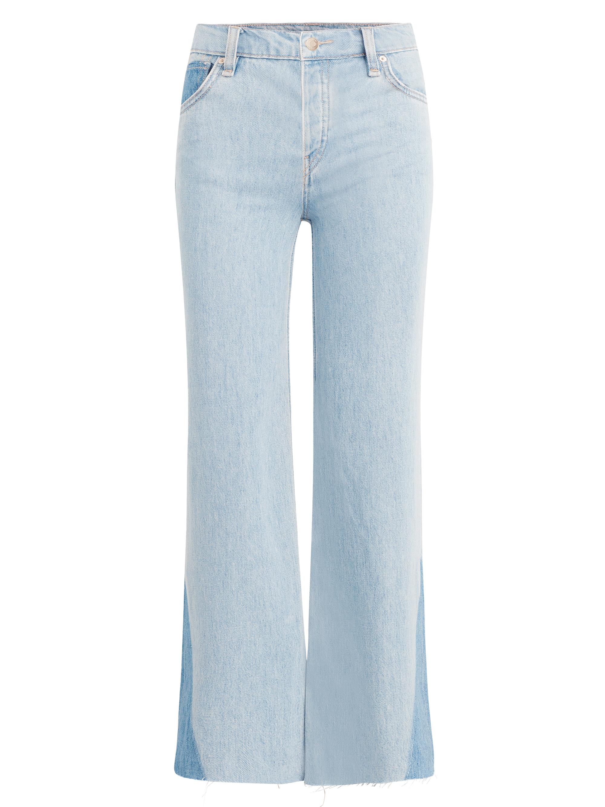Hudson Jeans Women's Rose High-Rise Wide-Leg Crop Jeans - Blue Spring