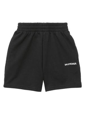 Balenciaga Black Cotton Shorts