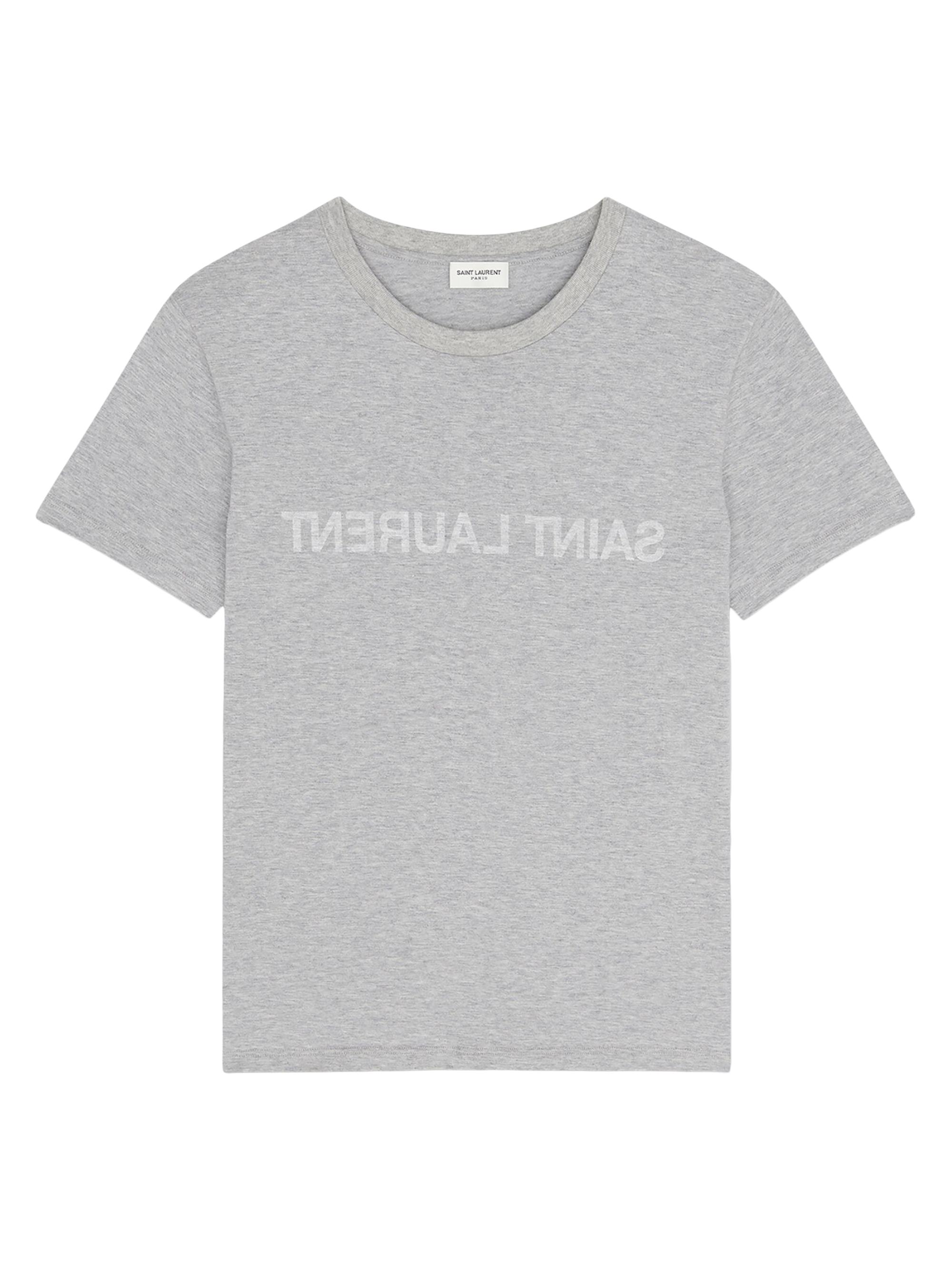 Saint Laurent Women's Reverse T-Shirt - Gris Chine Naturel