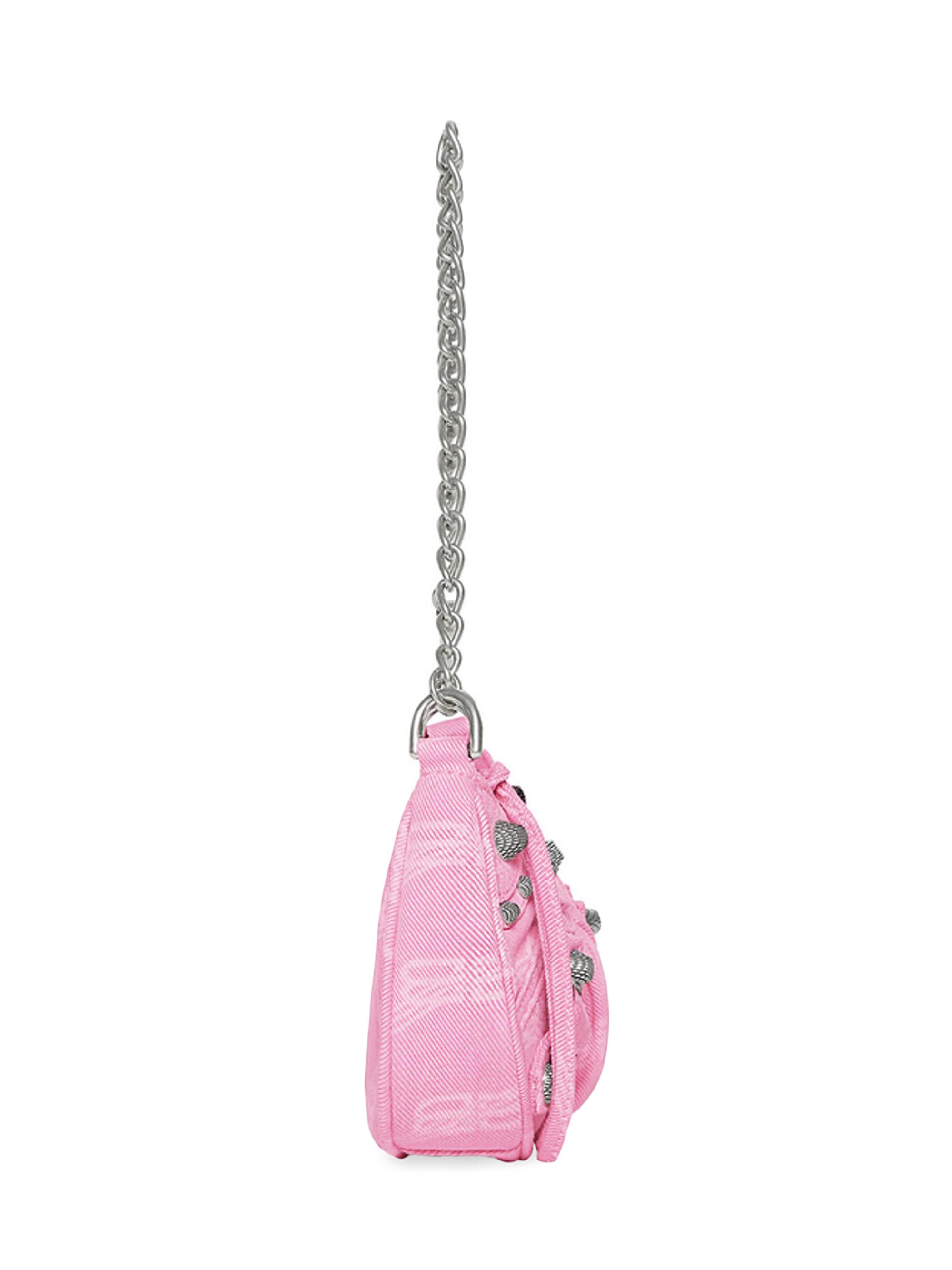 Balenciaga Le Cagole Mini Bag With Chain BB Monogram Denim | Saks