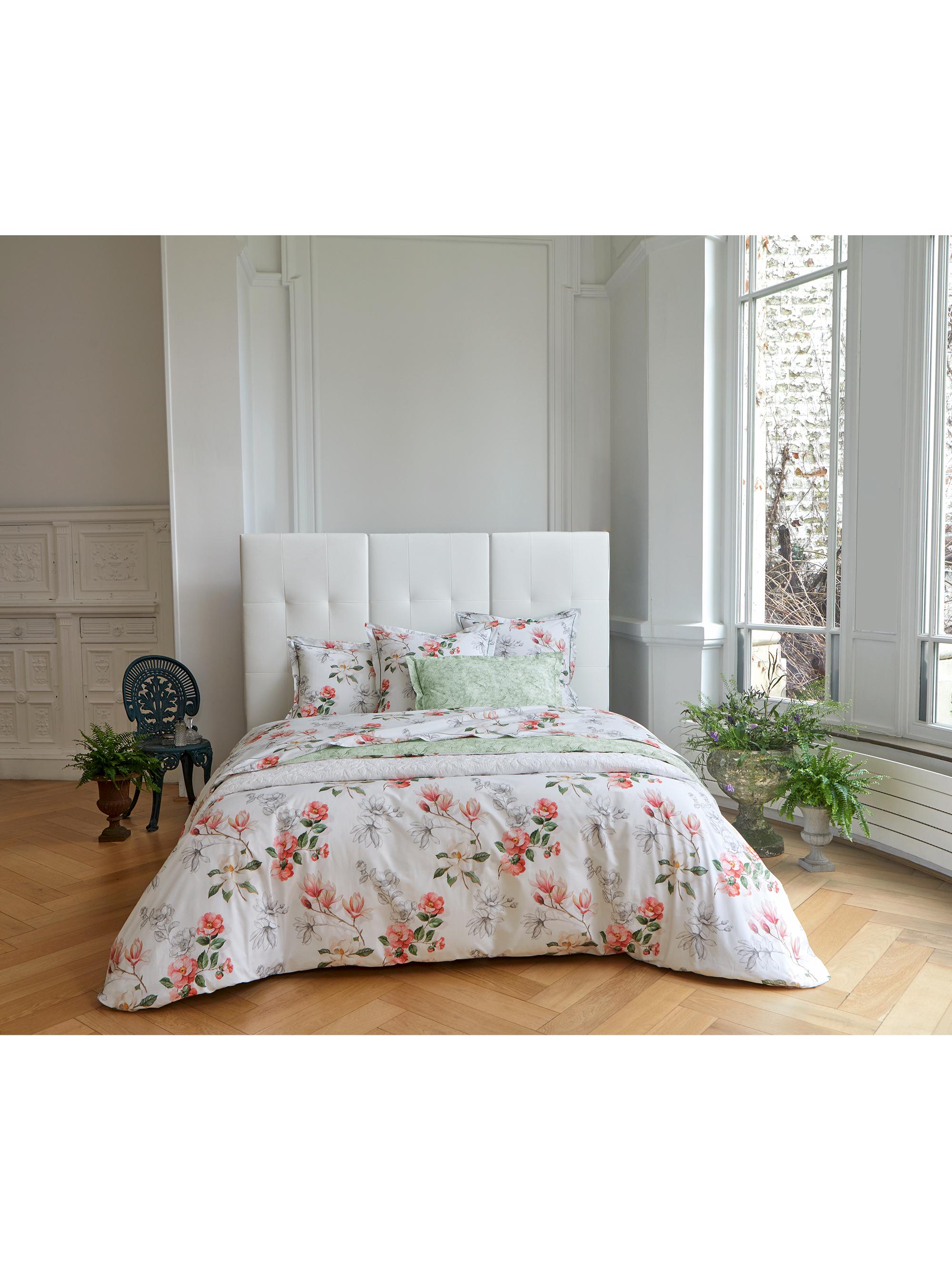 Anne de Solène Villandry Sheet Sets & Pillowcases Collection - Green On White Standard