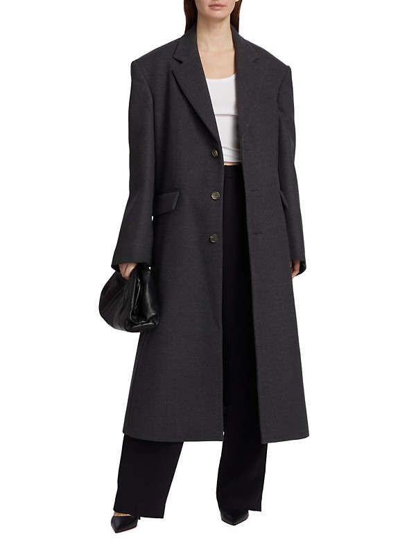 Shop WARDROBE.NYC Single Breasted Wool Coat | Saks Fifth Avenue Shop WARDROBE.NYC Single Breasted Wool Coat | Saks Fifth Avenue