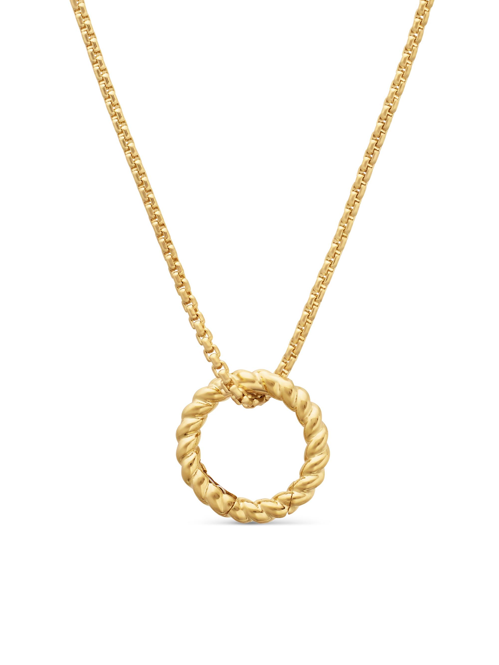 David Yurman Women's Cable Amulet Holder in 18K Yellow Gold, 12.8mm - Gold