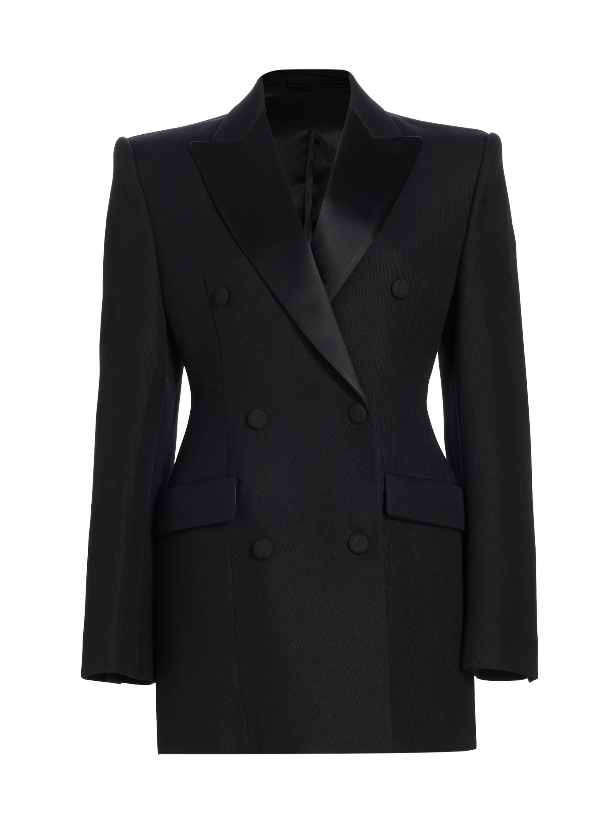 WARDROBE.NYC Double-Breasted Wool Blazer Minidress | Saks Fifth Avenue
