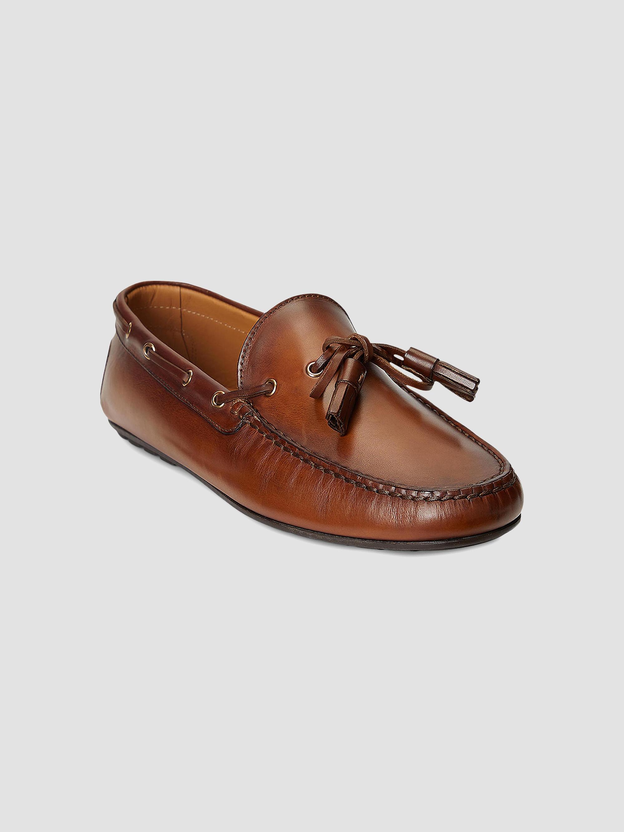 ラルフローレン パープルレーベル ローファー ハロルド・タッセル スウェード Ralph Lauren Purple Label Harold Hand-Burnished Leather Driving
