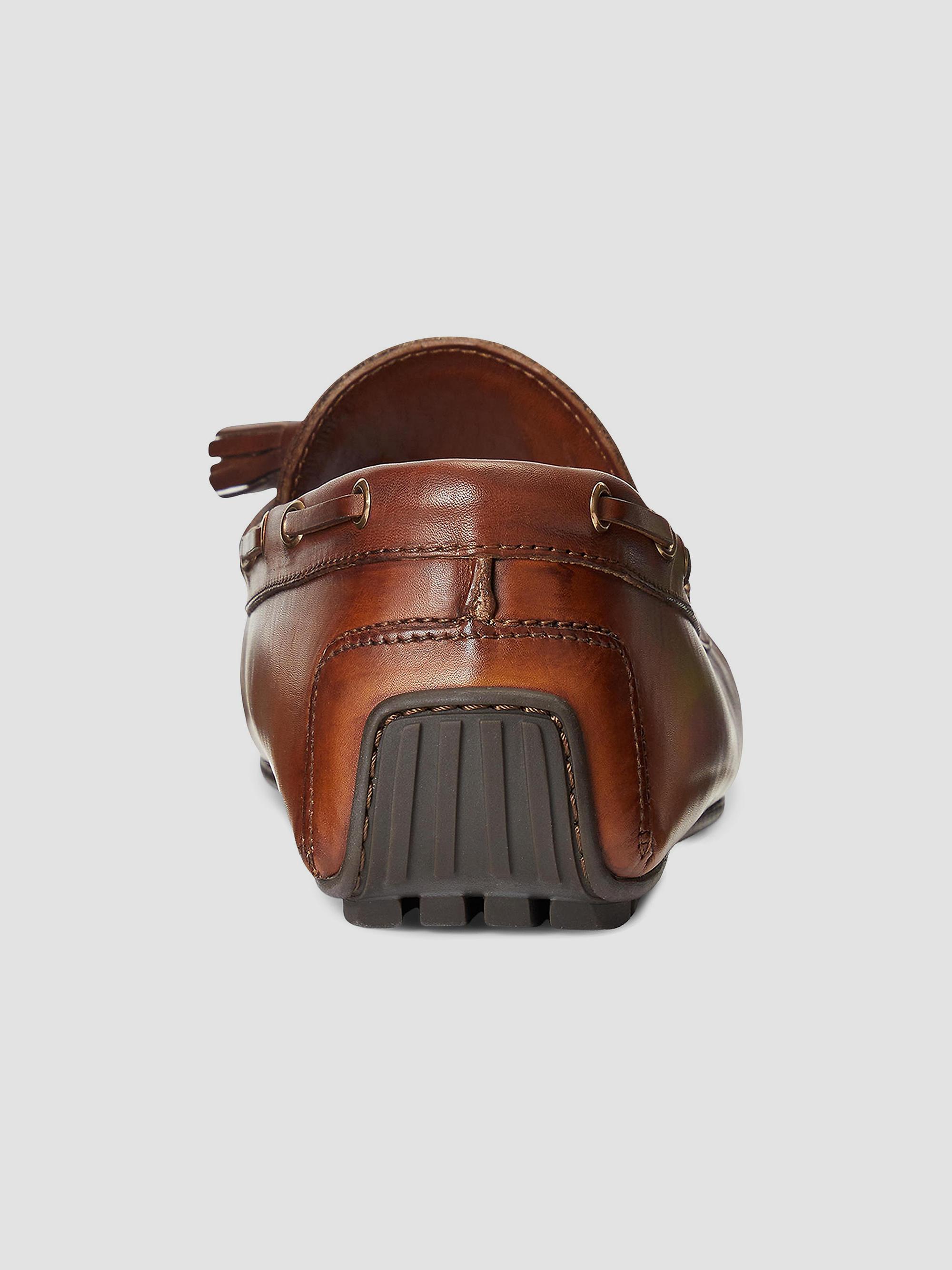 Ralph Lauren Purple Label Harold Hand-Burnished Leather Driving