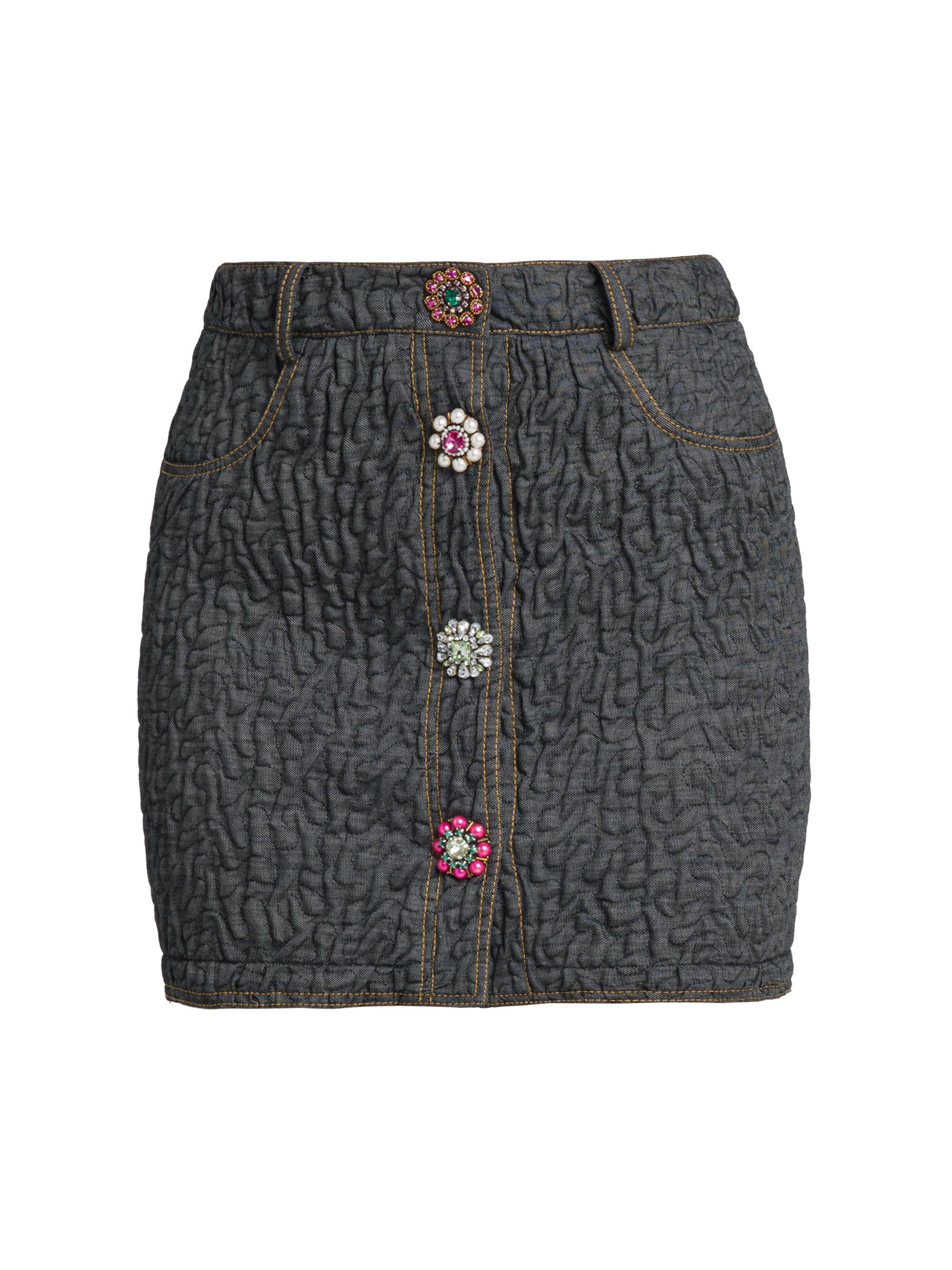 かりん Alexander Wang Rhinestone Drawcord Cotton Terry Miniskirt