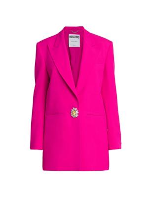 Moschino single-breasted blazer - Purple