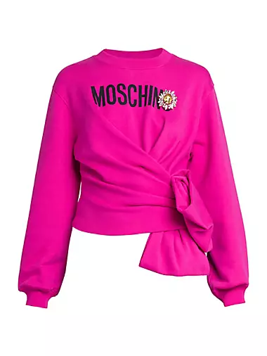 Moschino All-Over Logo Jacquard Sweatshirt