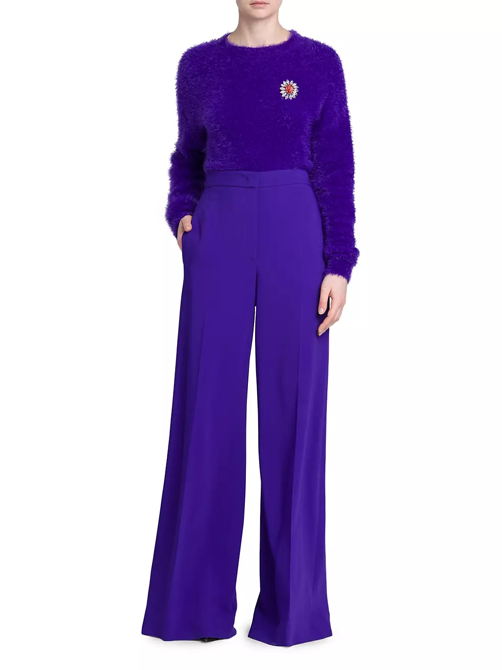 MOSCHINO JEANS TROUSERS - Cargo trousers - violet/purple - Zalando