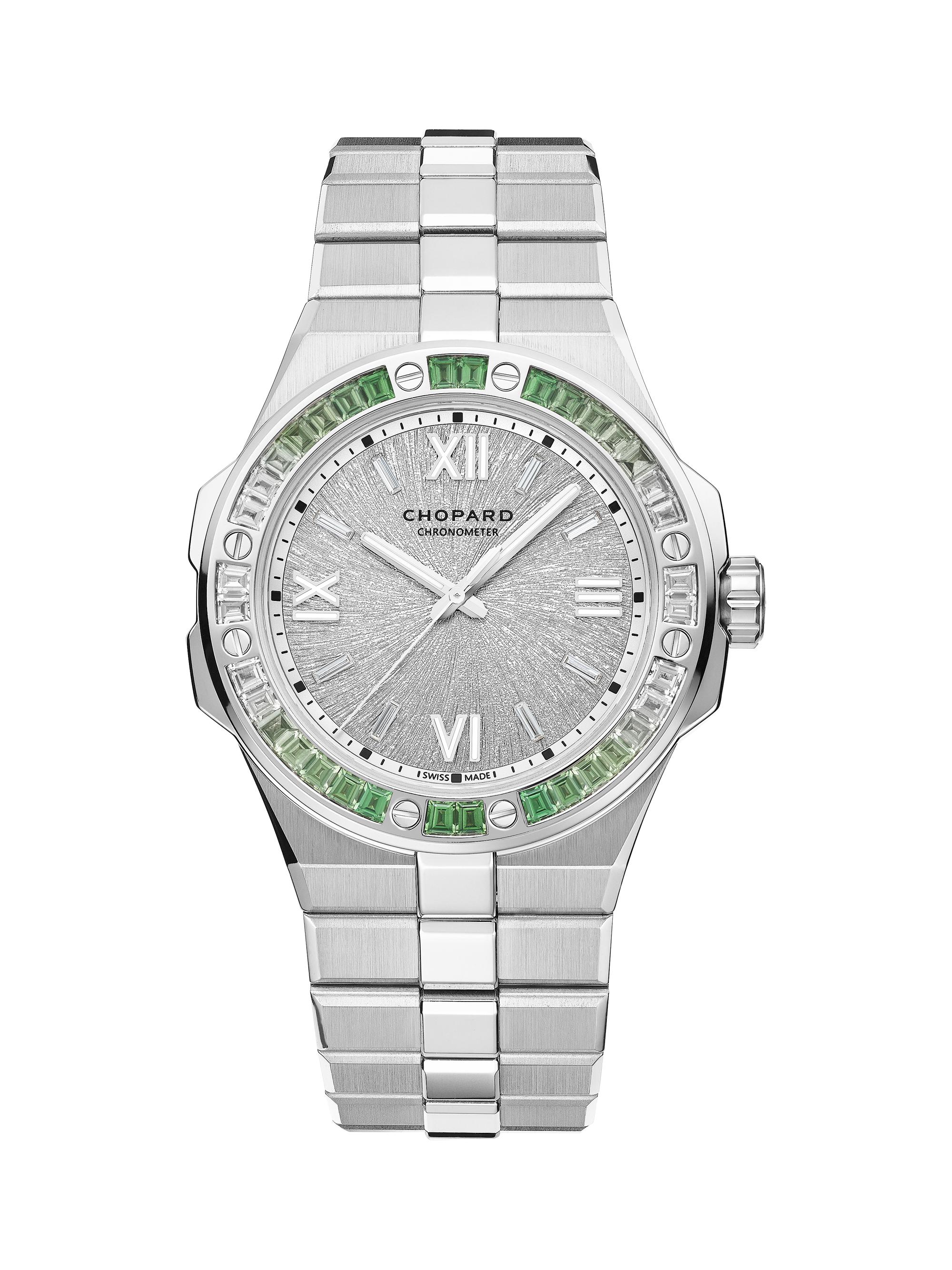 Chopard Women's Alpine Eagle White Gold, 3.02 TCW Diamond & Tsavorite Bracelet Watch - White Gold