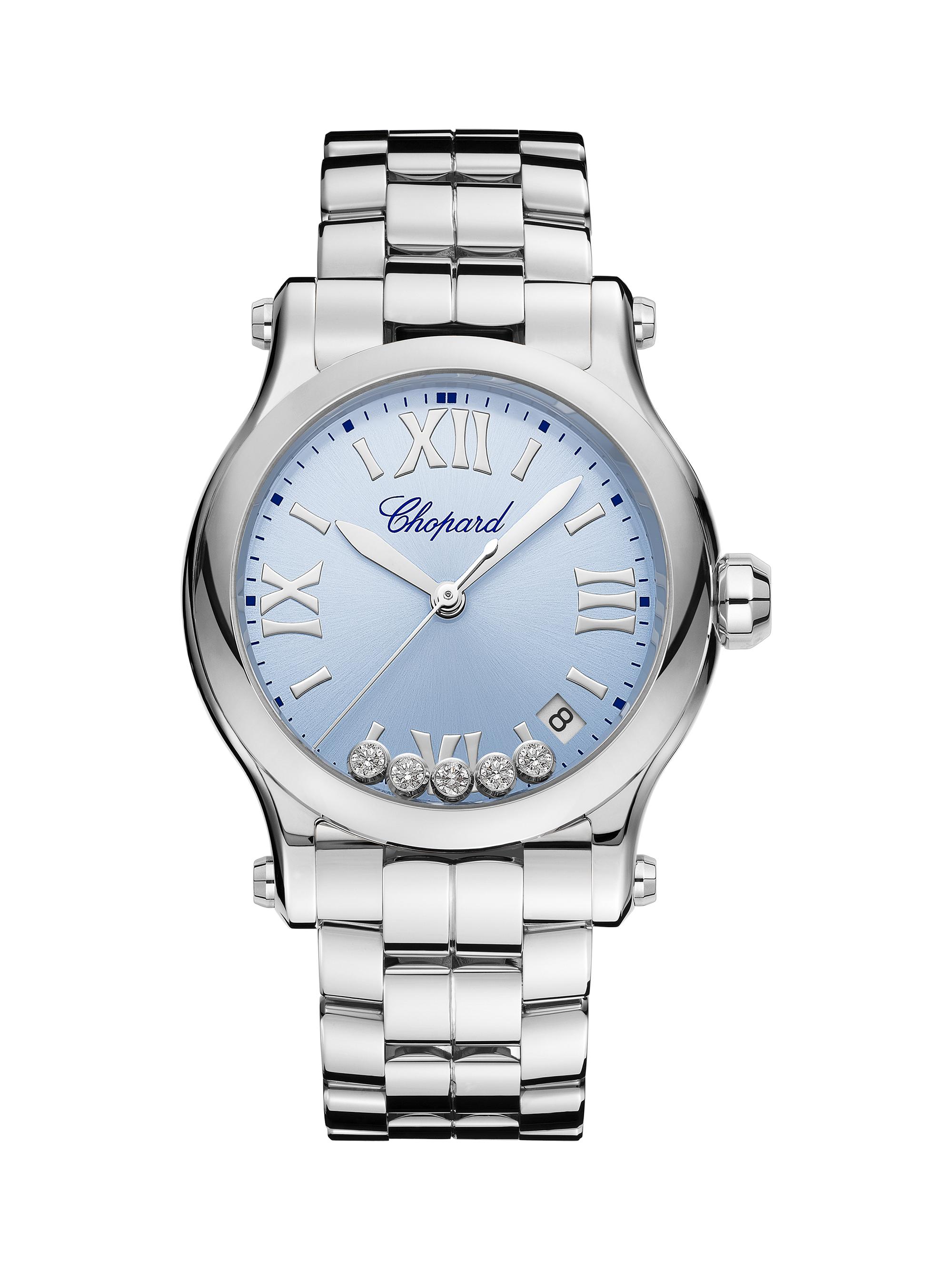 Chopard Women's Happy Sport Stainless Steel & 0.24 TCW Diamond Bracelet Watch/36MM - Steel