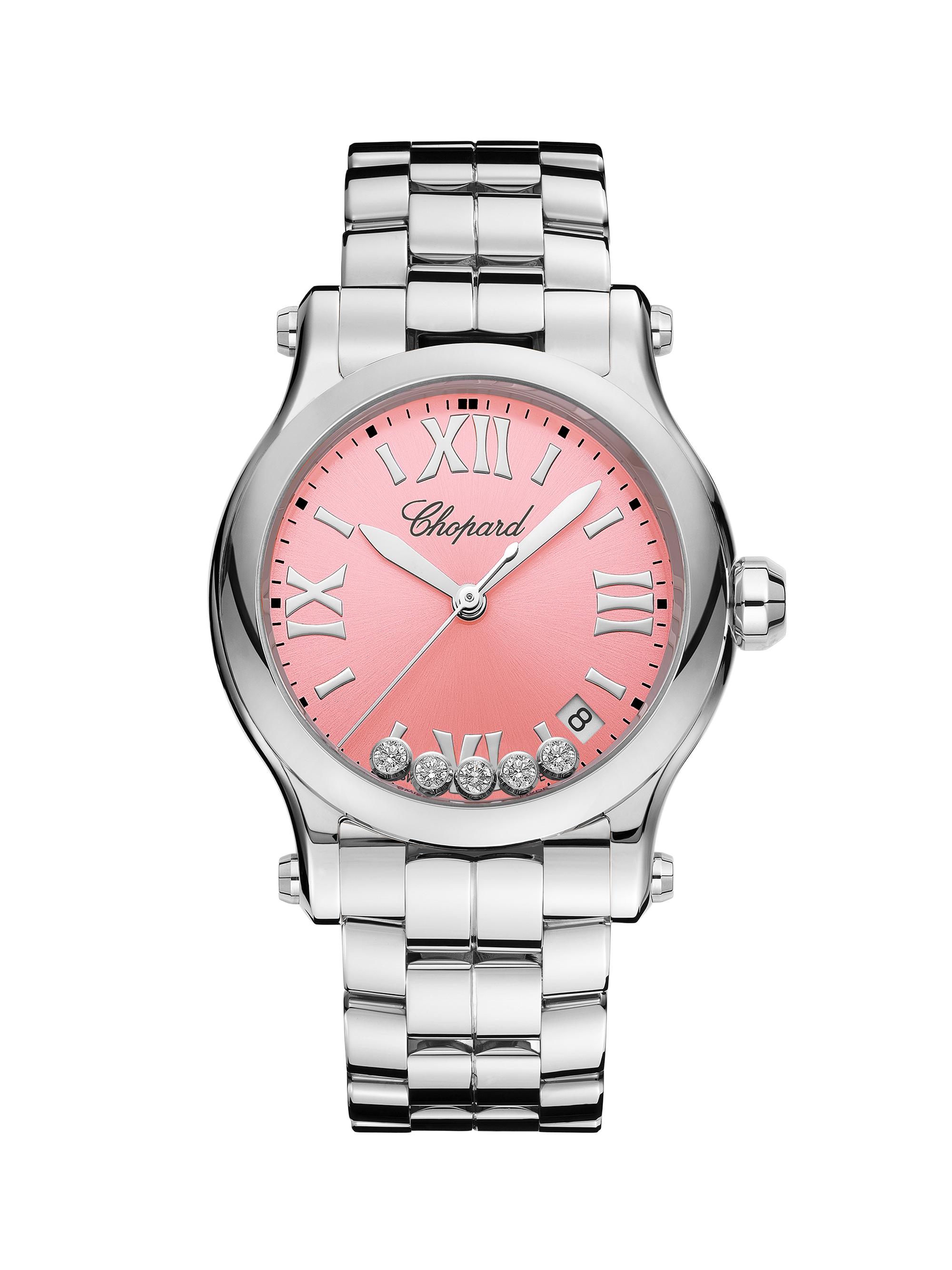 Chopard Women's Happy Sport Stainless Steel & 0.24 TCW Diamond Bracelet Watch/36MM - Steel