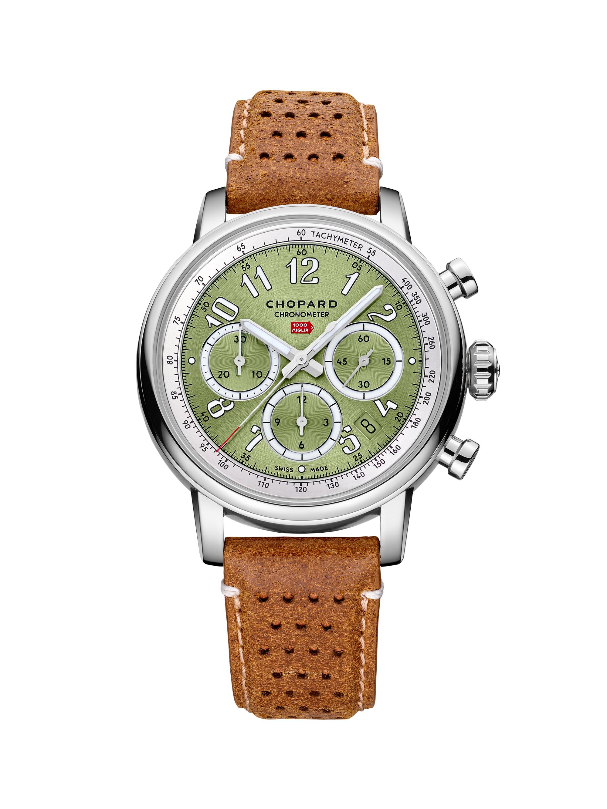 Chopard Men's Classic Racing Stainless Steel & Leather Watch - Brown