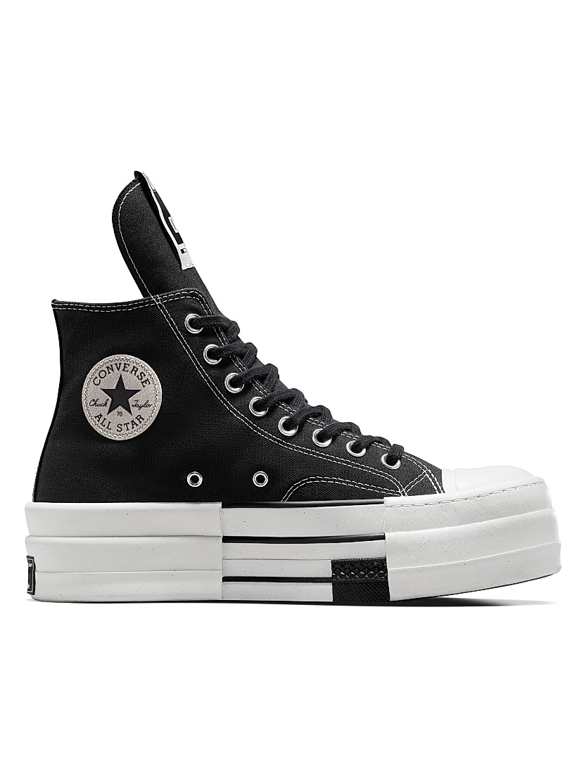 Shop Converse Converse x Rick Owens DBL Drkstar High-Top Shop Converse Converse x Rick Owens DBL Drkstar High-Top