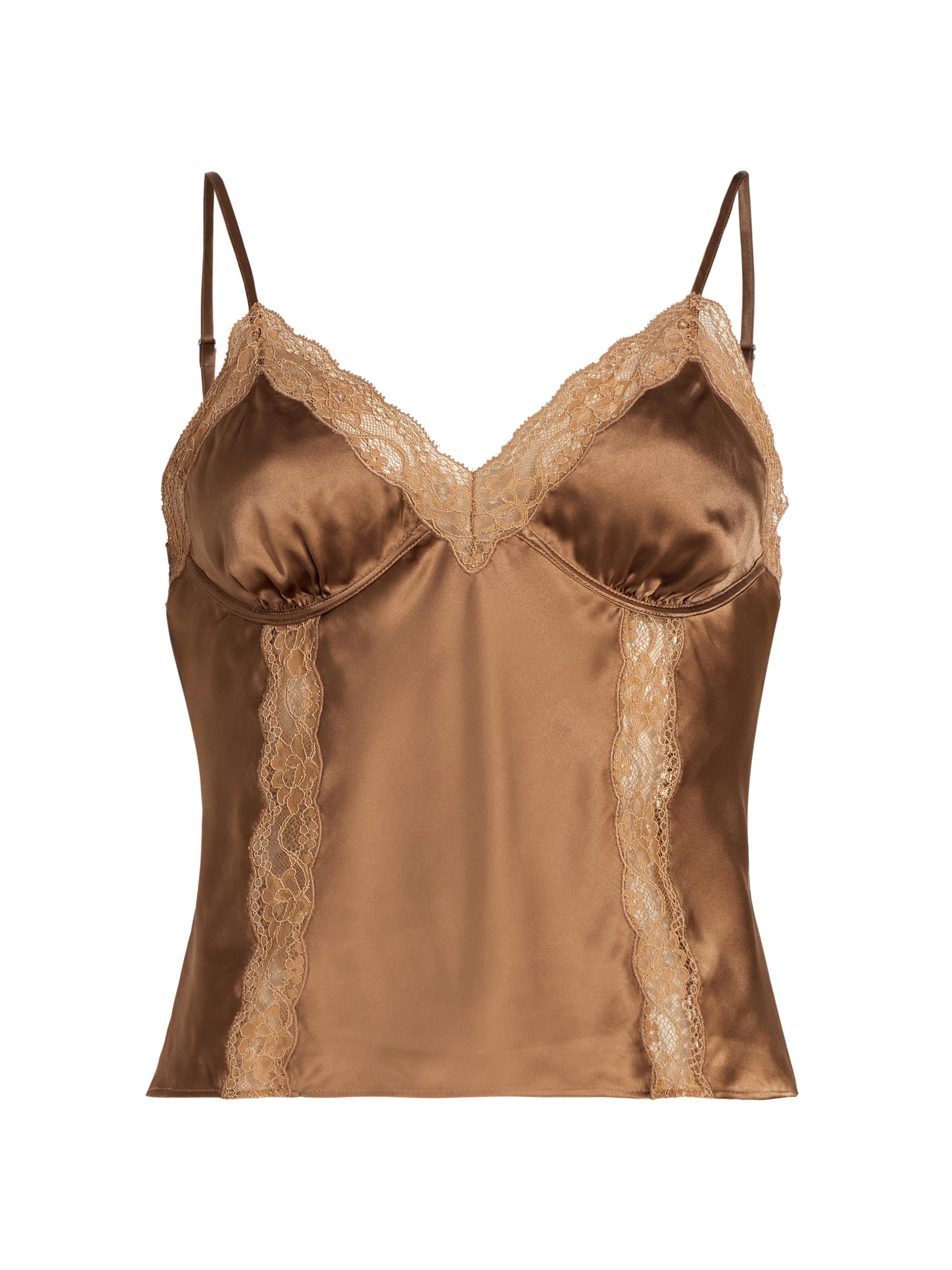 Cami NYC Women's Luca Silk & Lace Camisole - Sandalwood