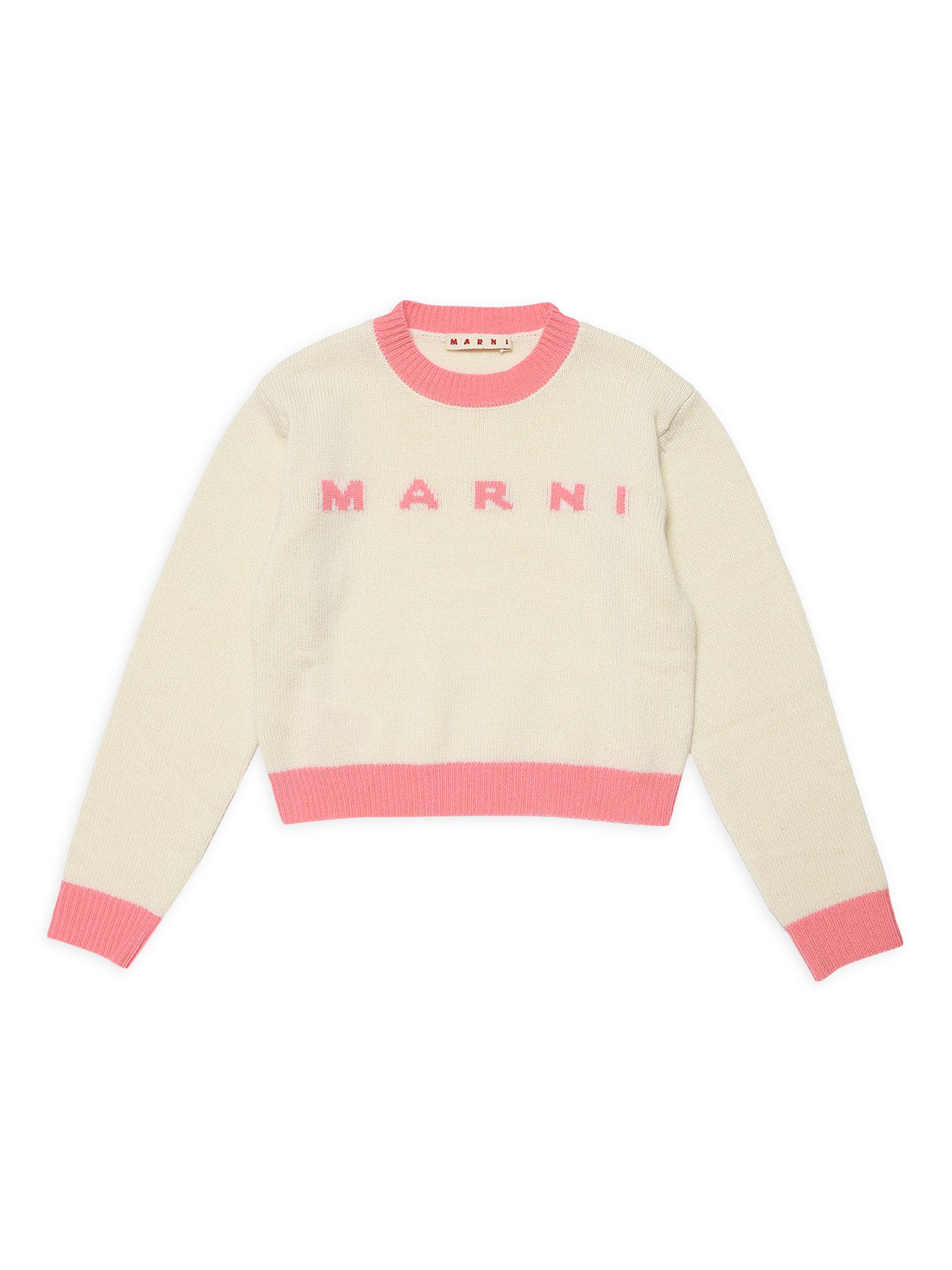 Marni stripe-print knit jumper - Pink