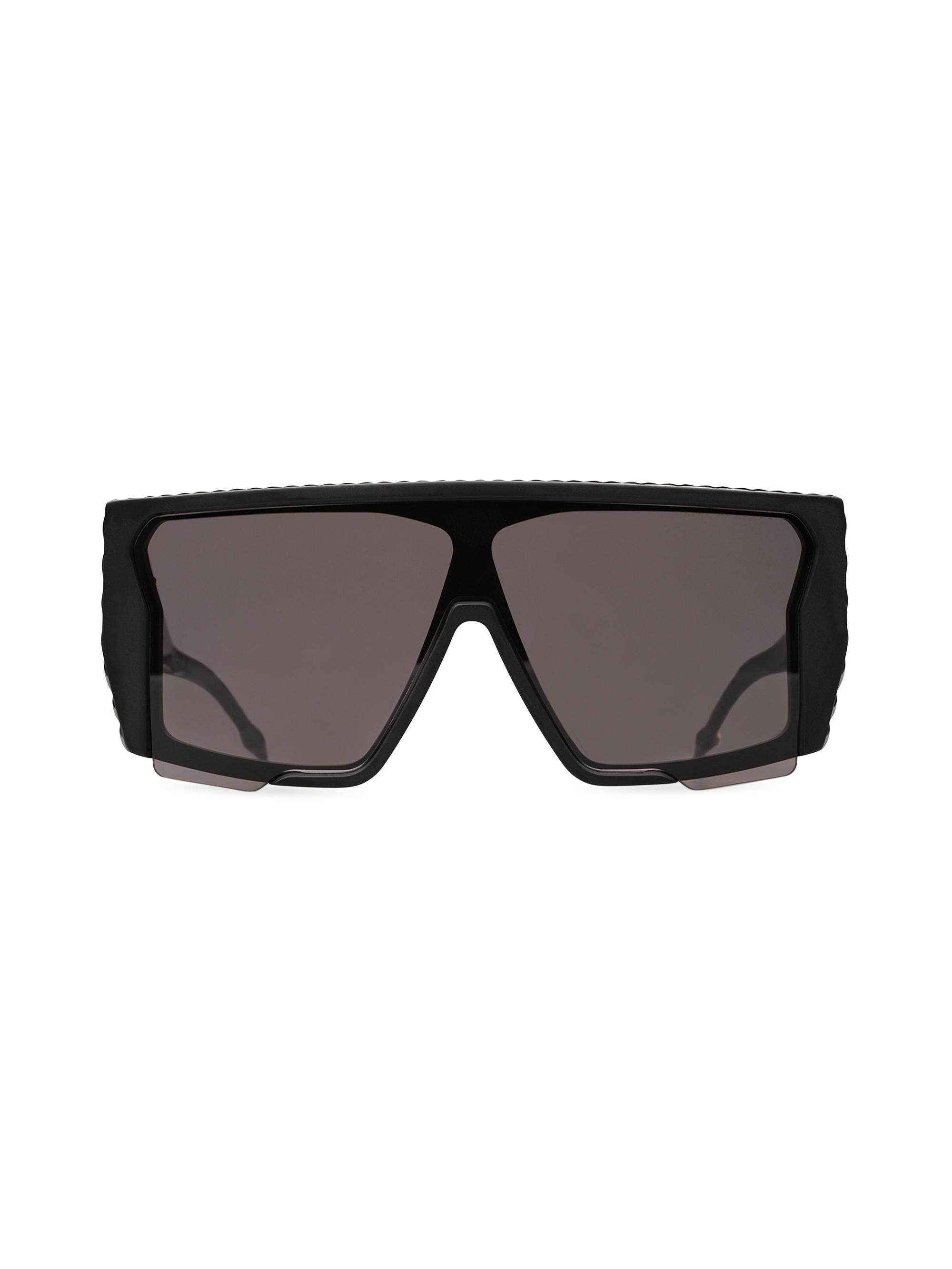 Dita Eyewear Men's Subdrop 137MM Shield Sunglasses - Black Palladium