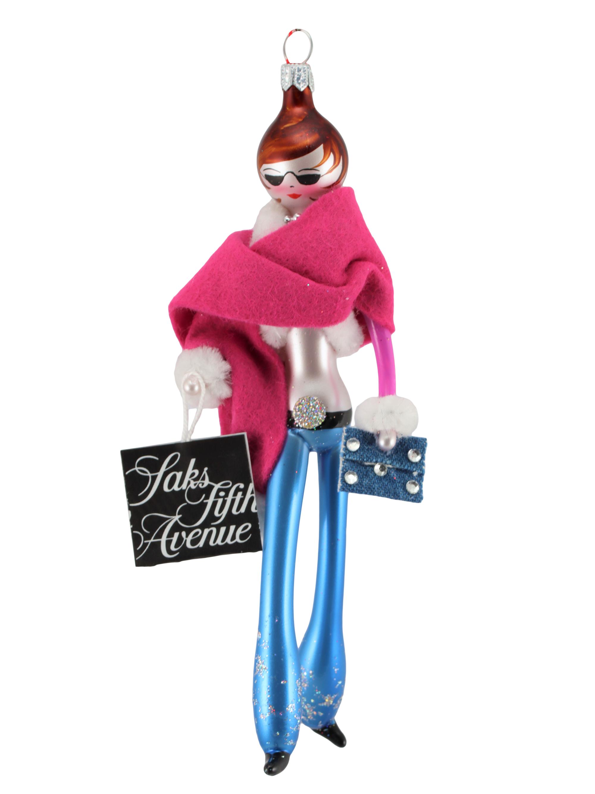 De Carlini Soffieria De Carlini Lady in a Feather Gown Ornament