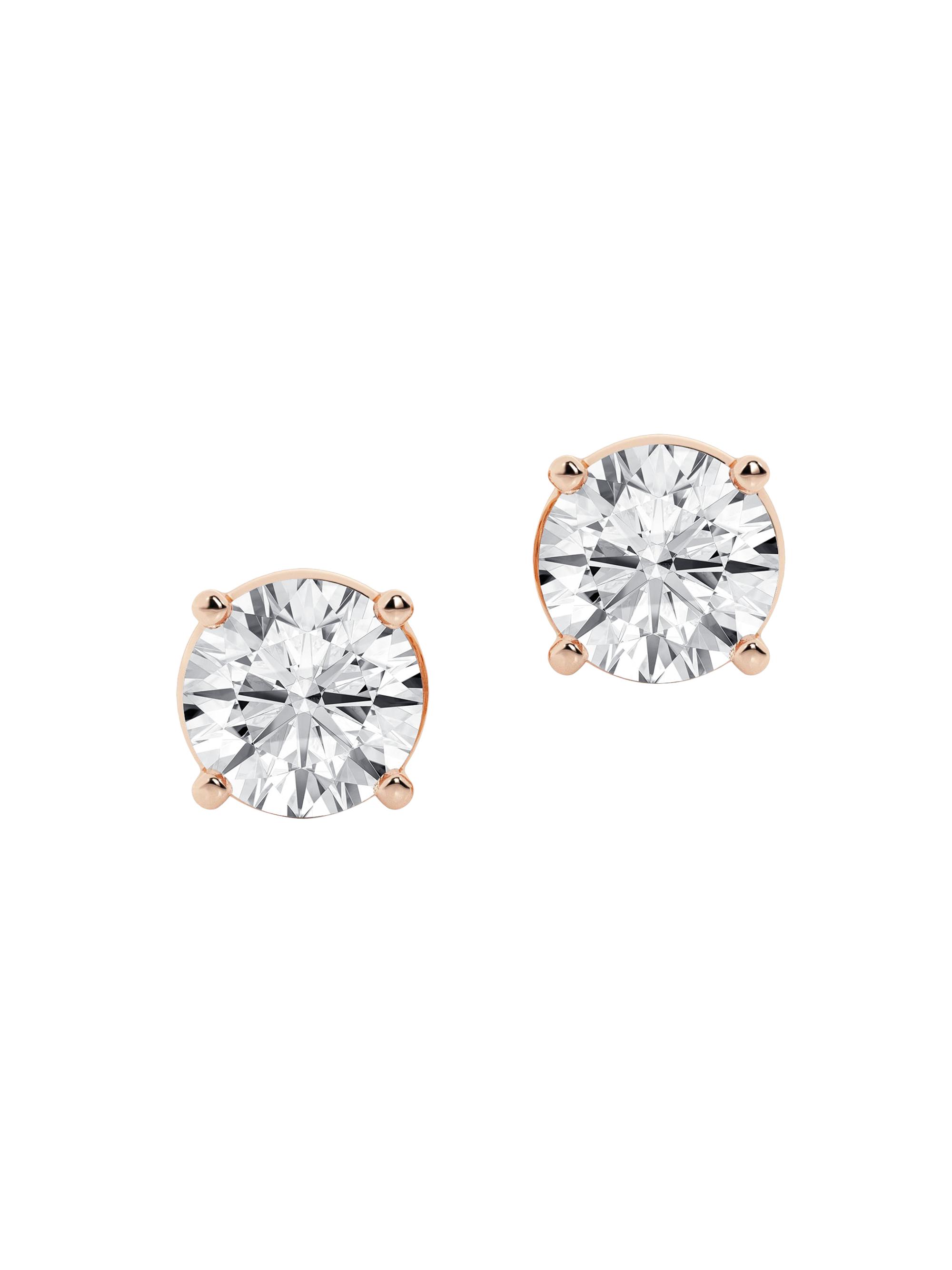 Saks Fifth Avenue Collection Women's 14K Rose Gold & 6 TCW Lab-Grown Diamond Stud Earrings - Rose Gold