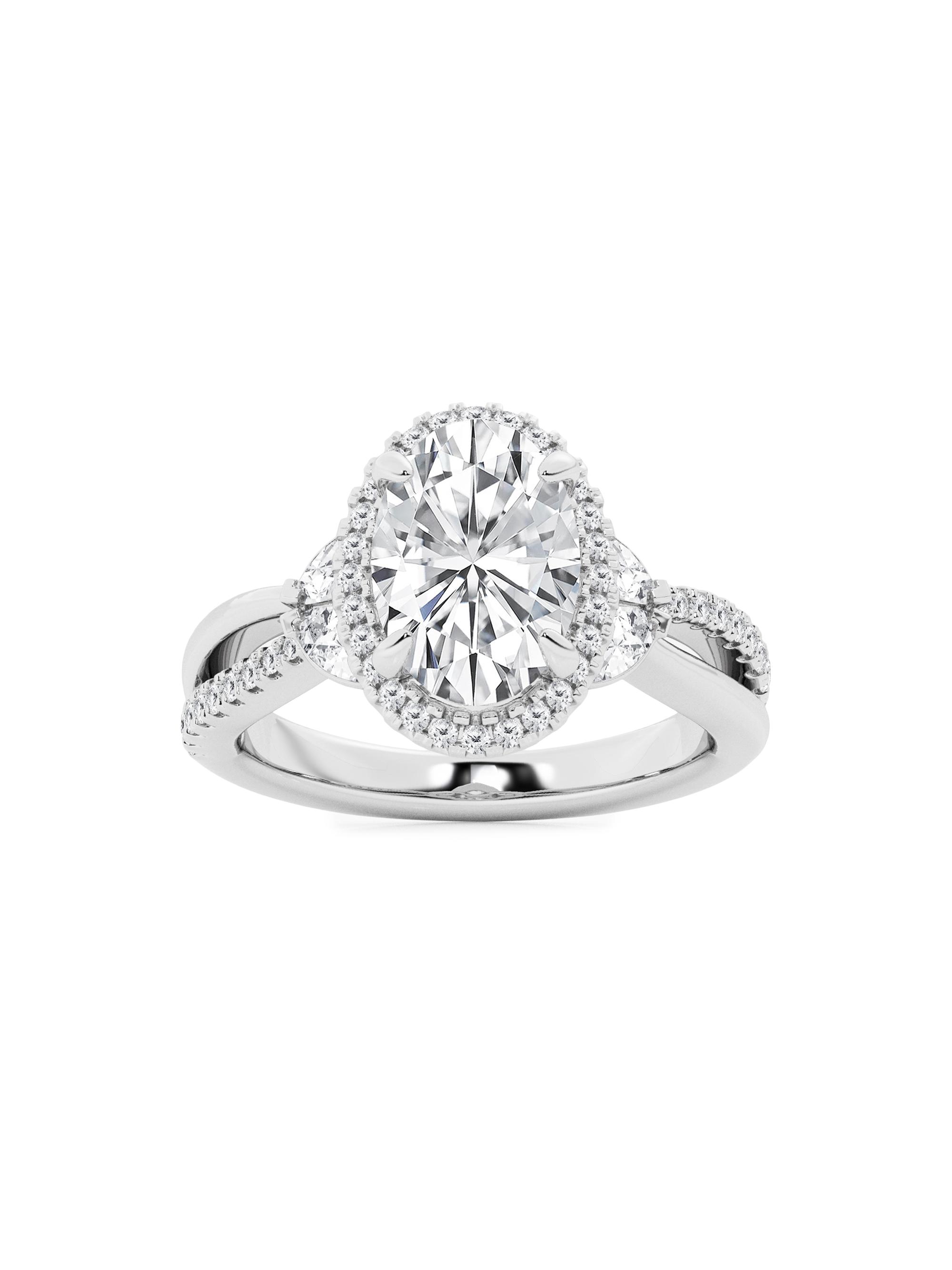 Saks Fifth Avenue Collection Women's 14K White Gold & 3.2 TCW Lab-Grown Diamond Engagement Ring - White Gold