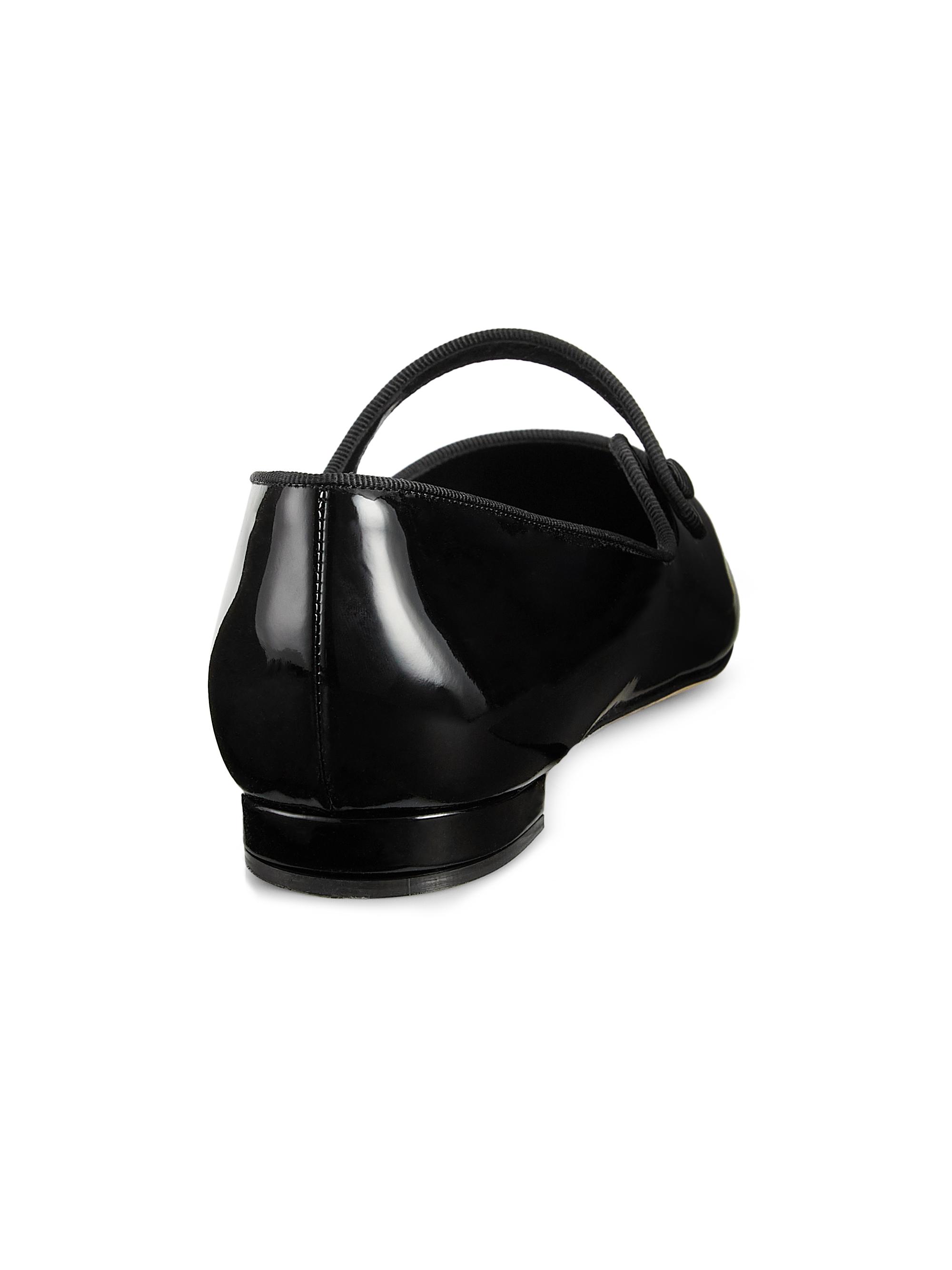 Manolo Blahnik Campariflat 10MM Patent Leather Mary Janes | Saks