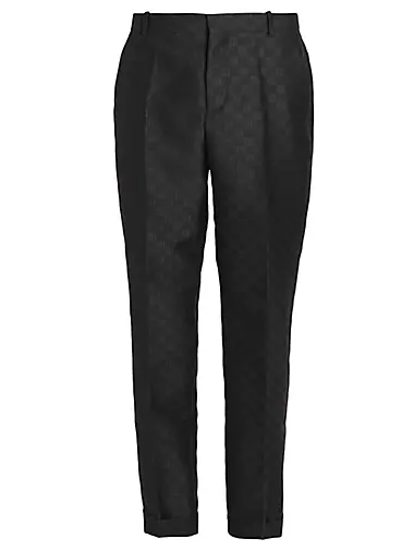 Men's luxury jogging pants - Black jogging pants with silver logo Balmain