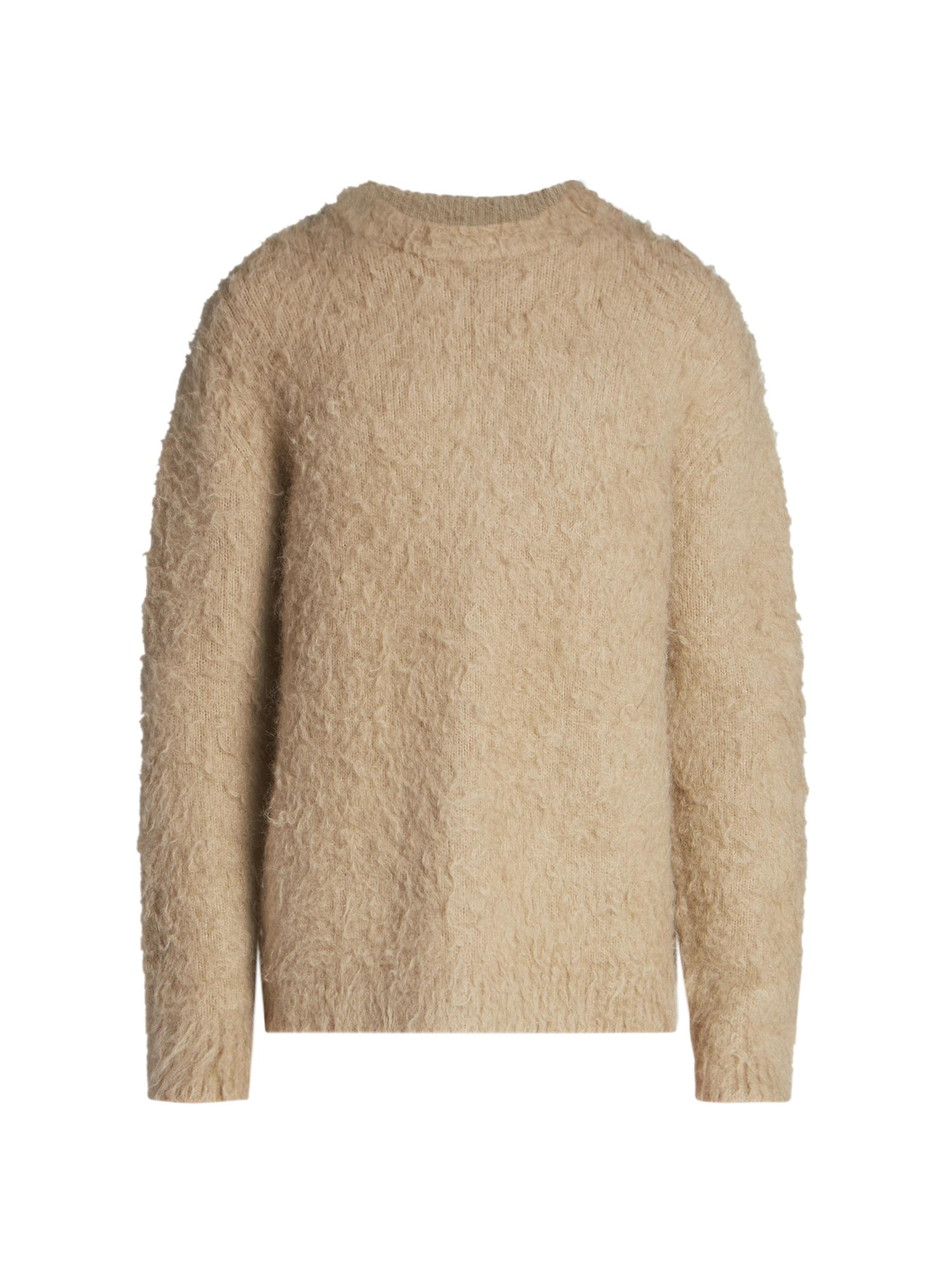 Acne Studios Men's Kameo Solid Brushed Sweater - Dark Beige