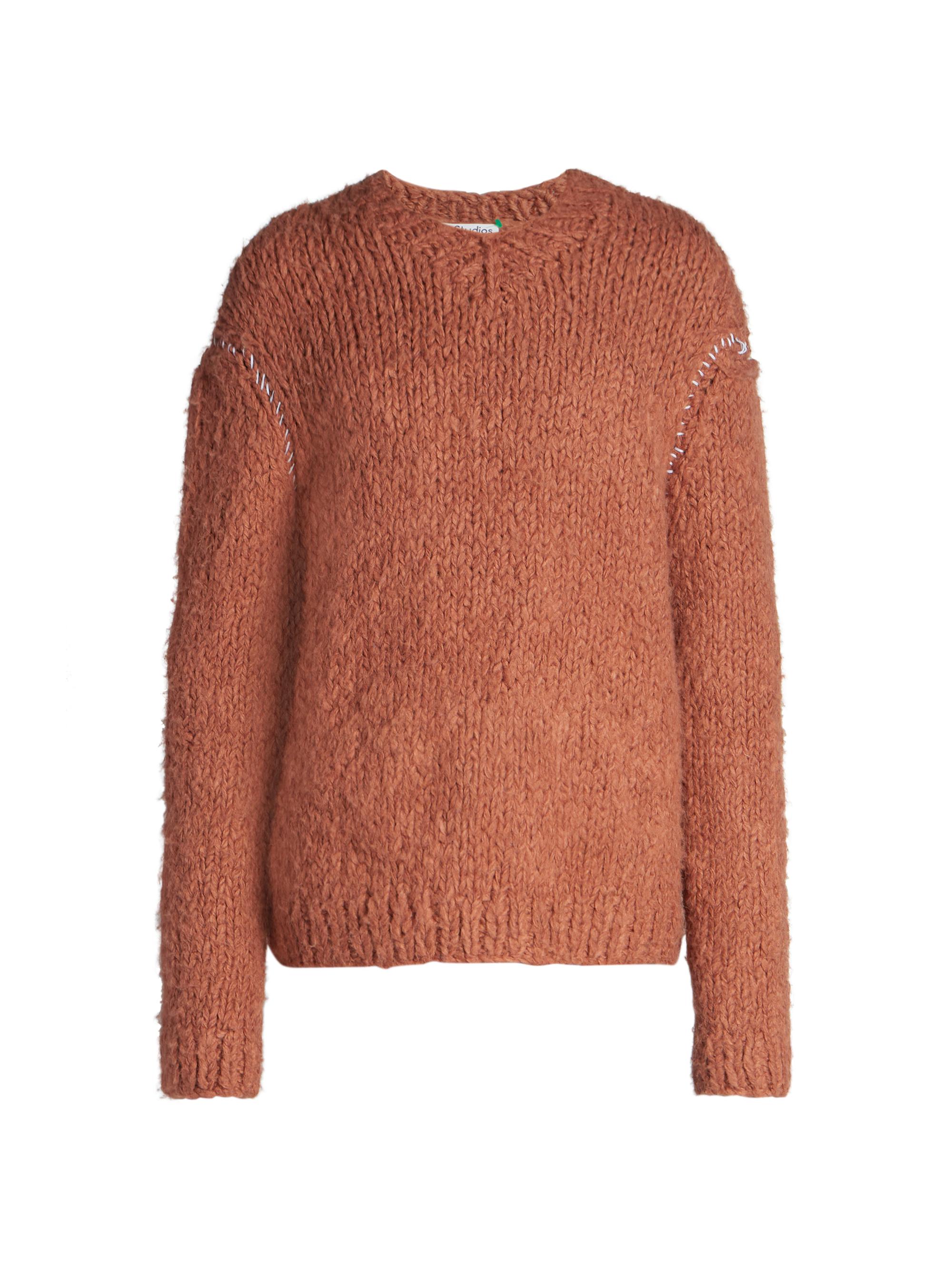 Acne Studios Men's Koleander U Chunky Handknit Sweater - Ginger Brown