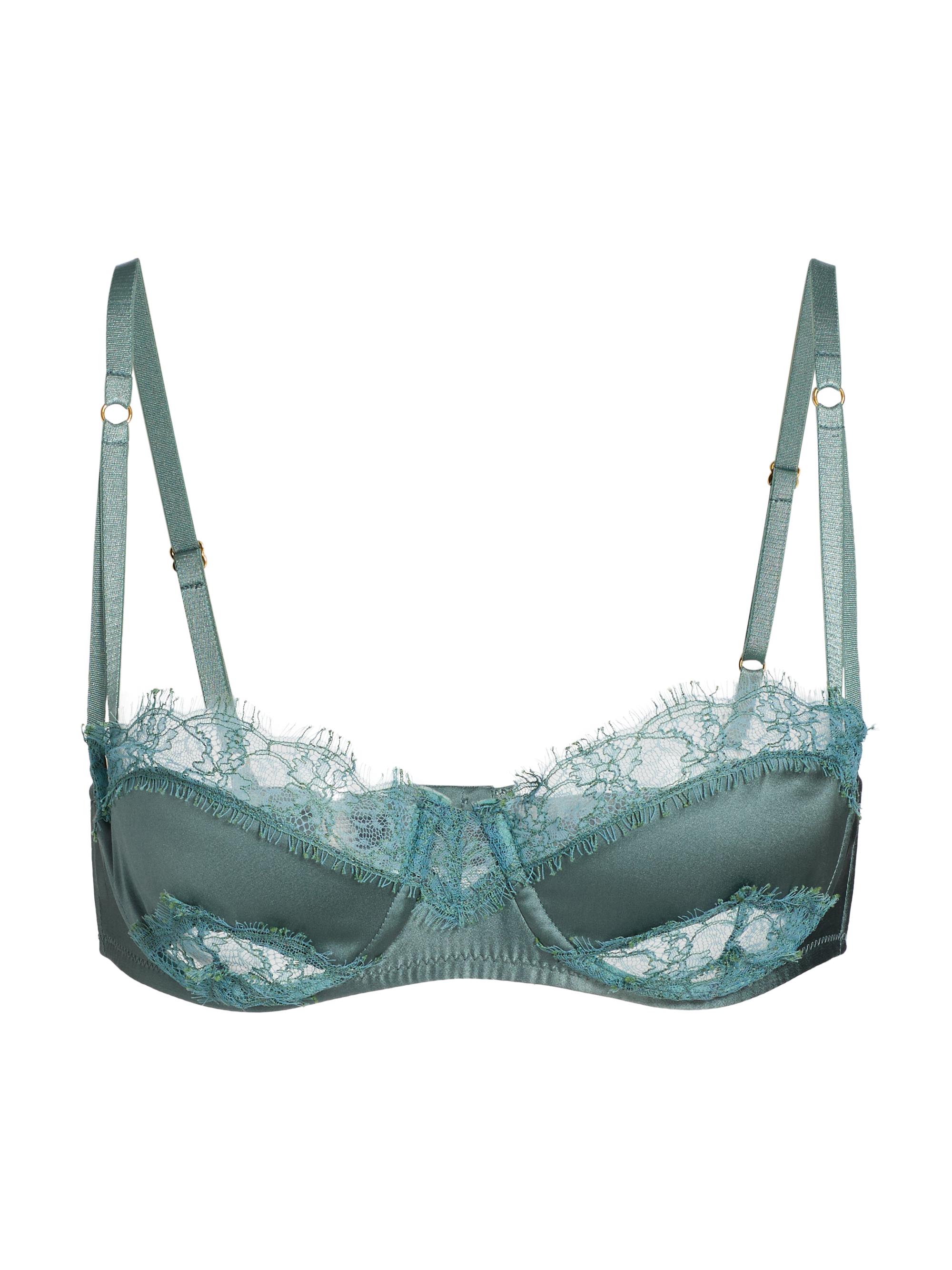 Kiki de Montparnasse Women's Lace Inset Balconette Bra - Tempete