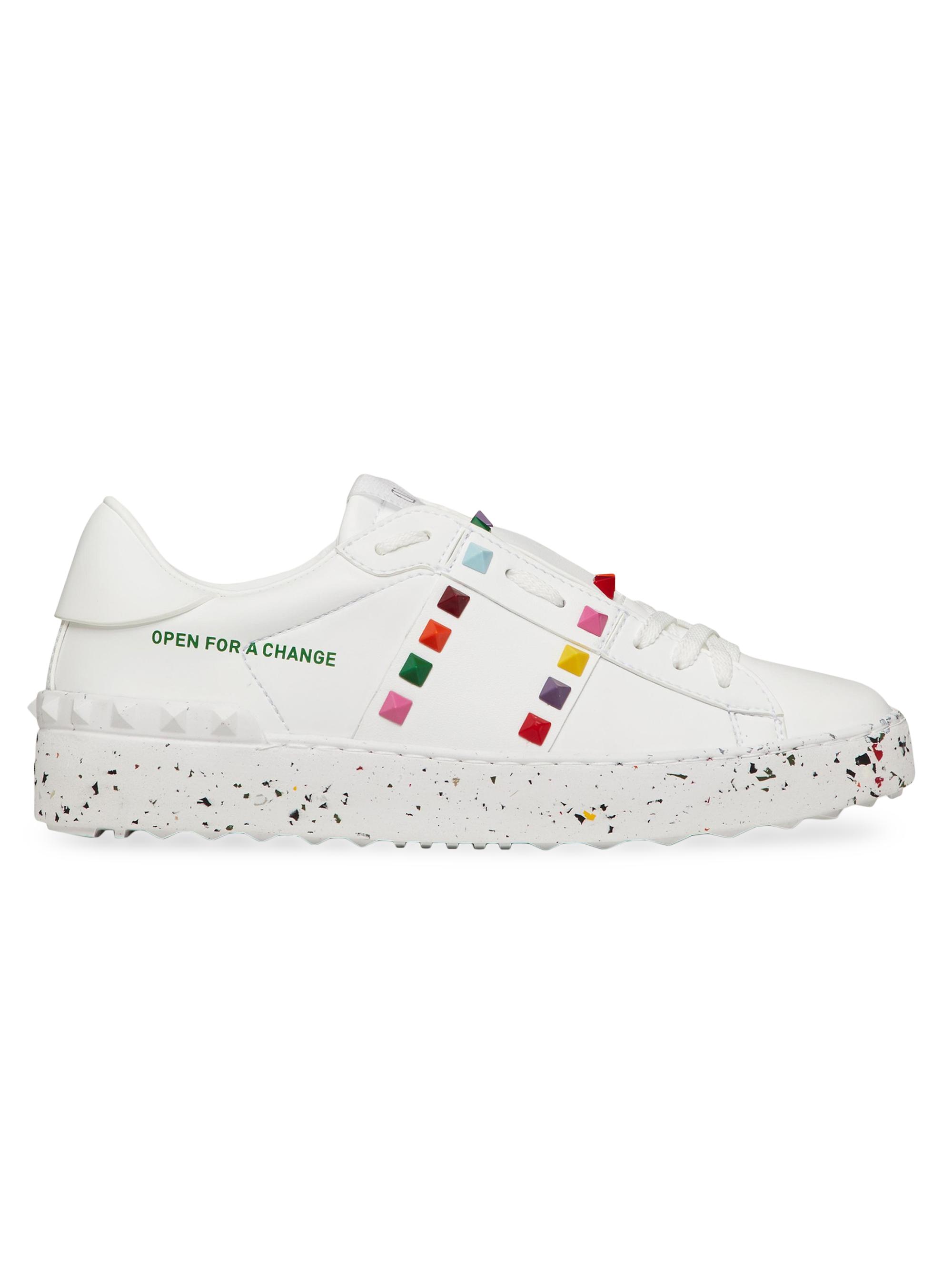 Valentino Garavani Women's Open For A Change Sneaker In Bio-based Material - White Multicolor