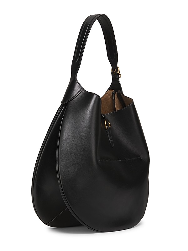 Shop Polo Ralph Lauren Large Polo ID Leather Shoulder Bag Shop Polo Ralph Lauren Large Polo ID Leather Shoulder Bag